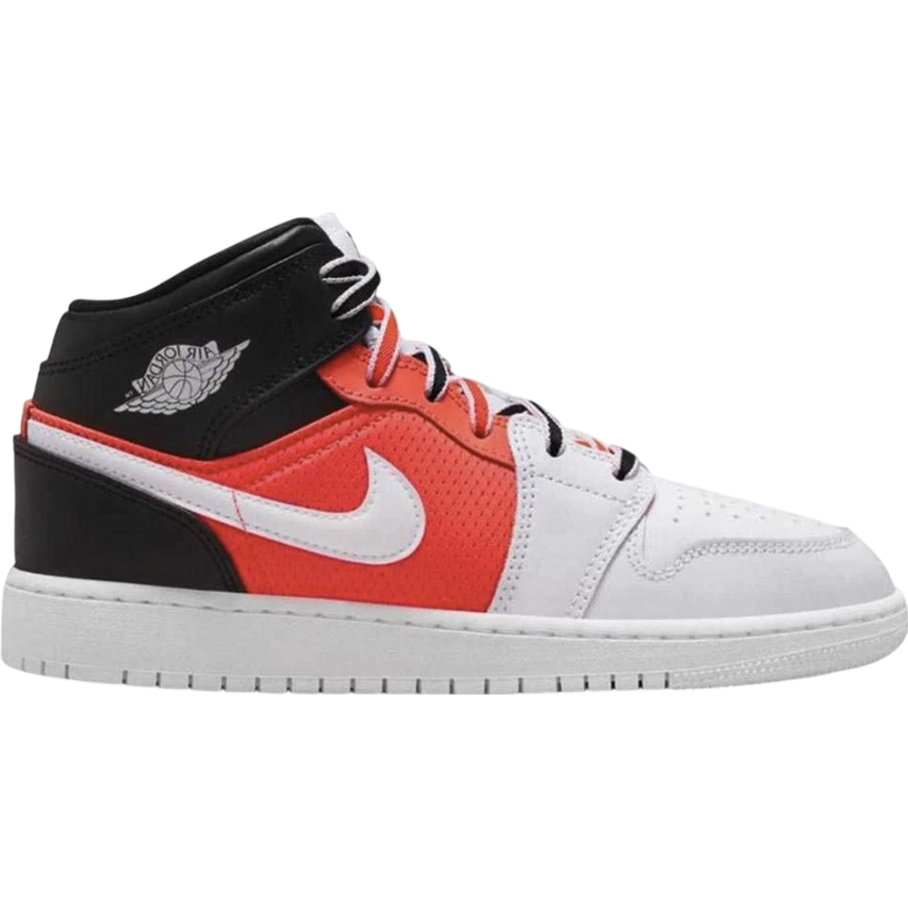 Jordan 1 Mid SE White Black Infrared (GS)