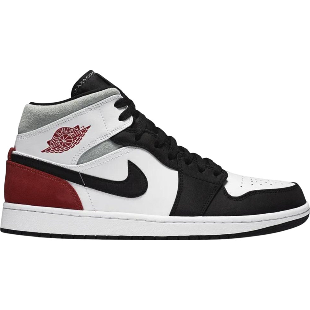 Jordan 1 Mid SE Red Black Toe Men's
