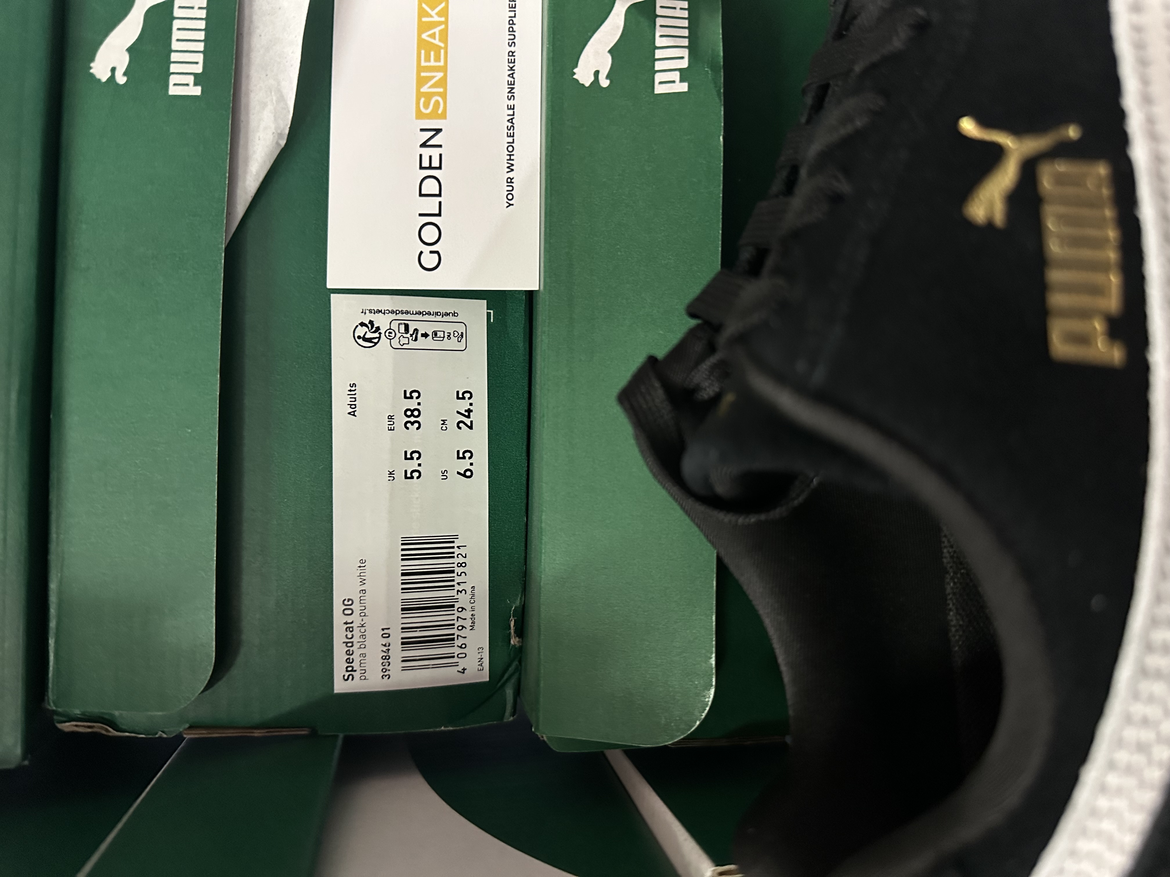 Puma Speedcat OG Black White