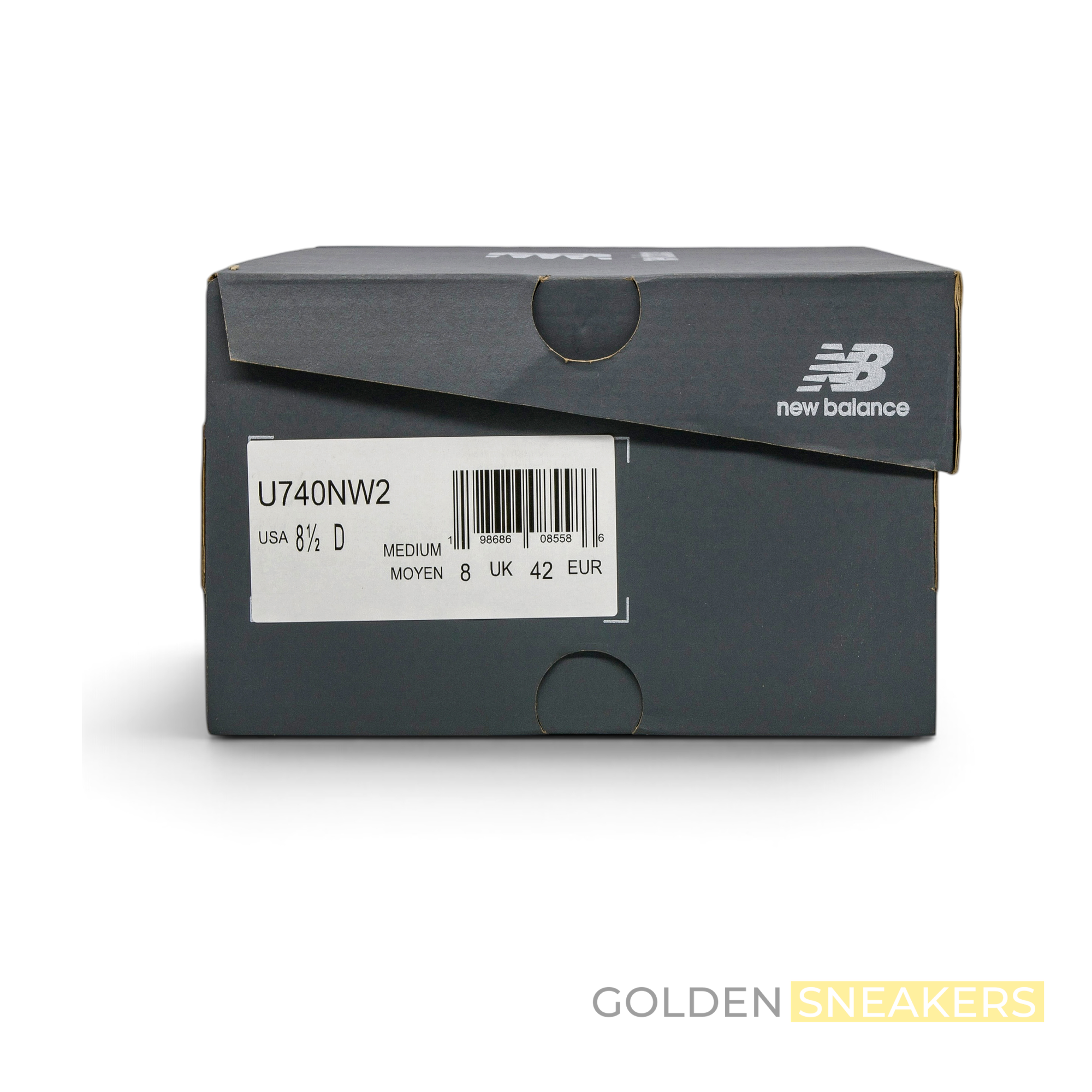New Balance 740 White Silver Black