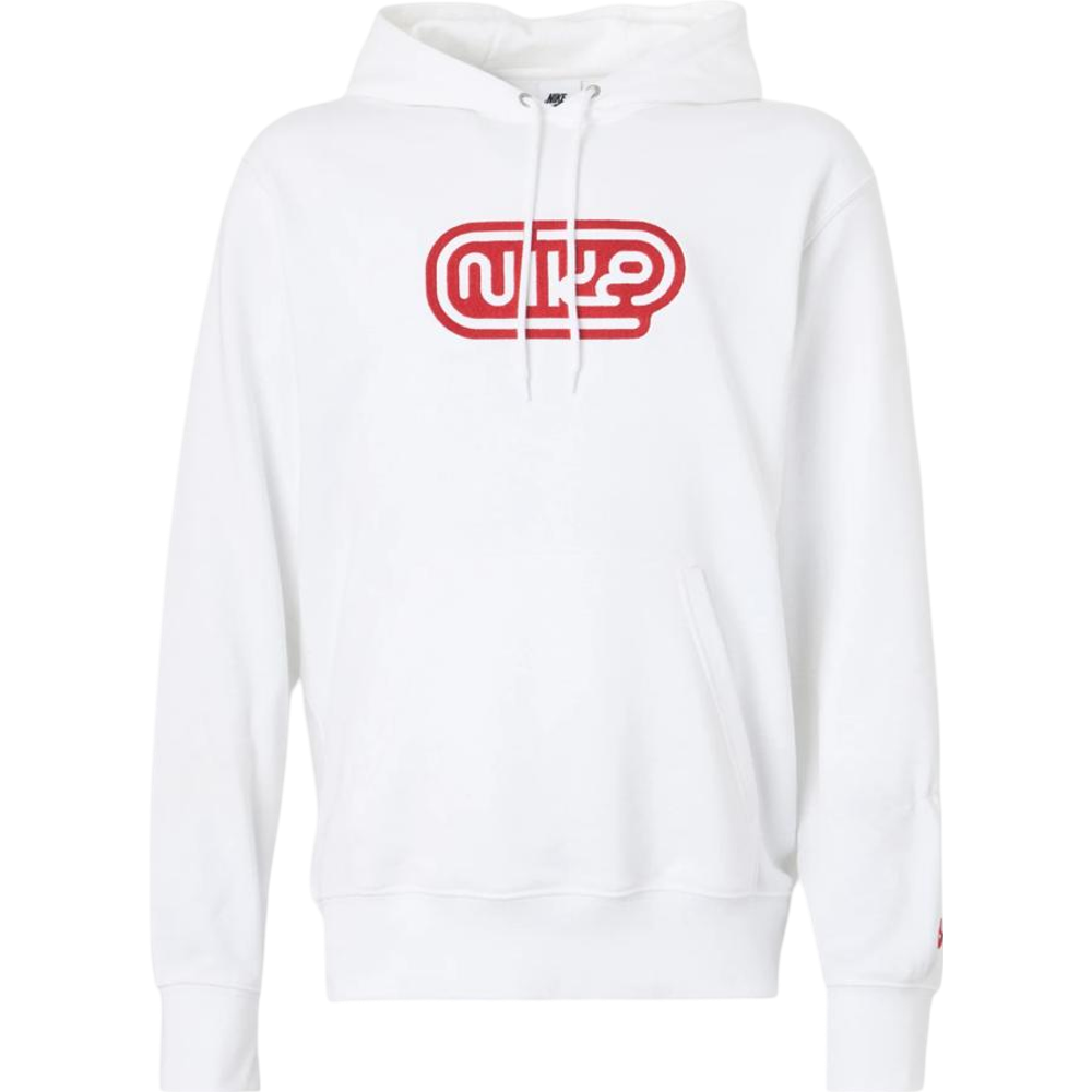 Nike Club Hoodie White/Red