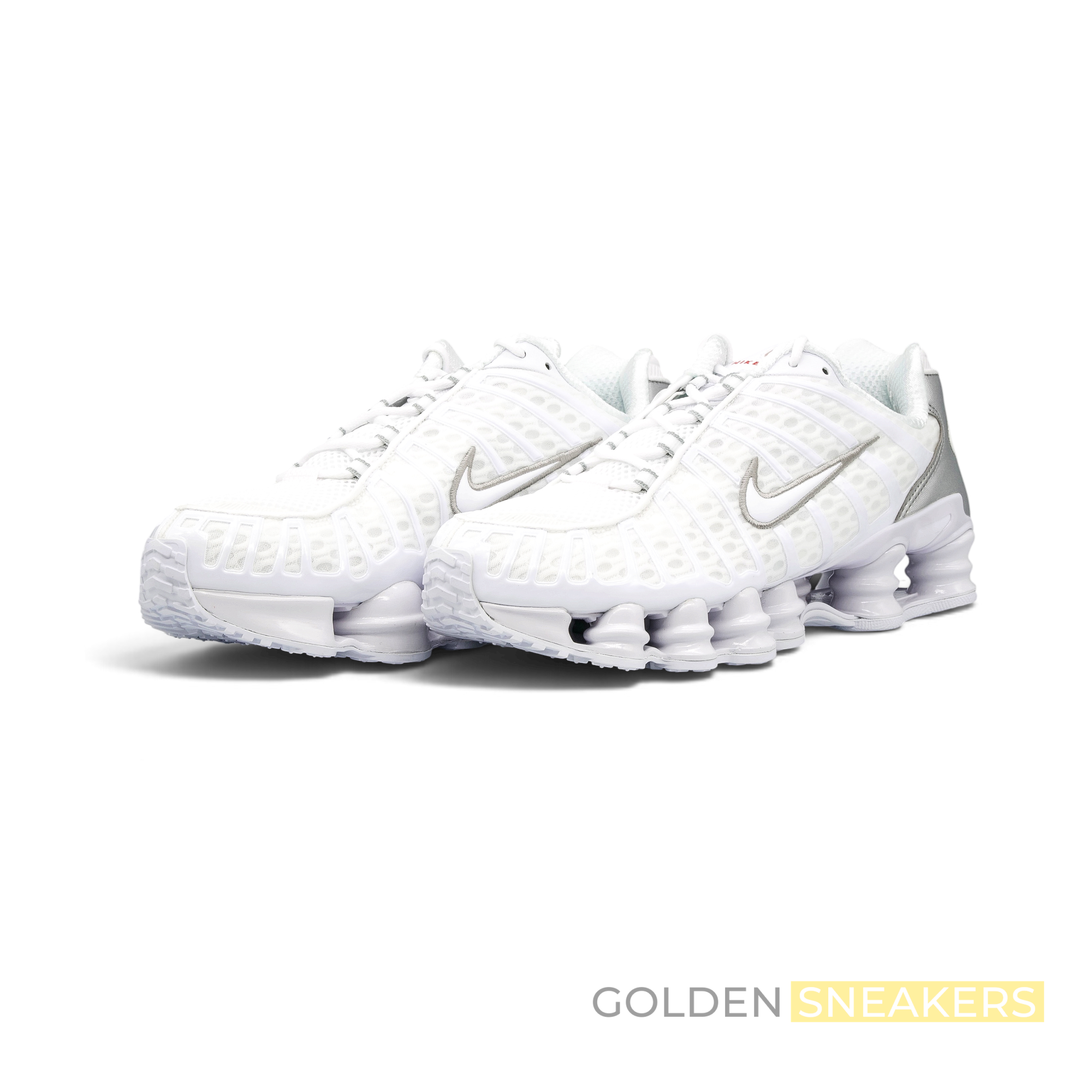Nike Shox TL White/White/Metallic Silver
