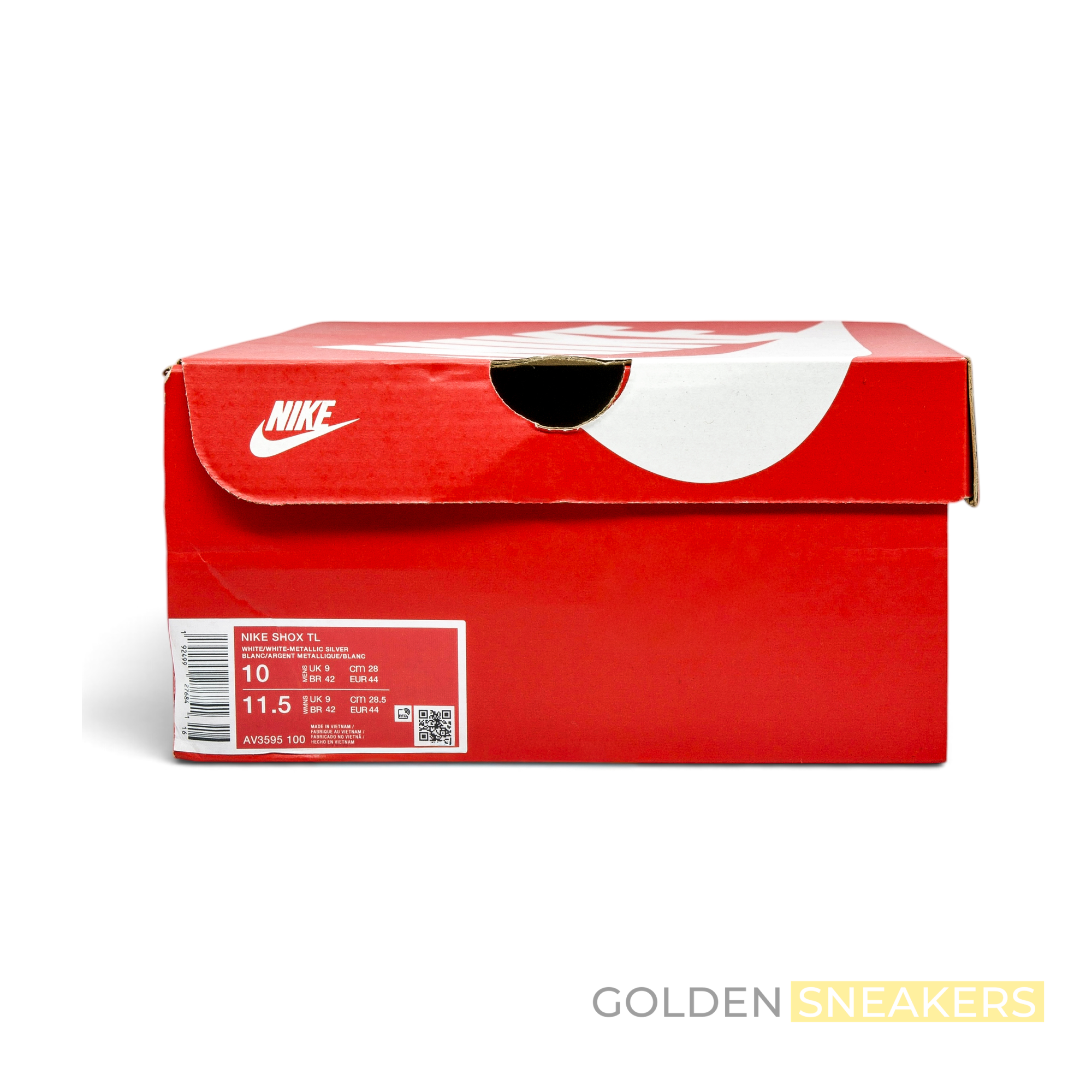 Nike Shox TL White/White/Metallic Silver
