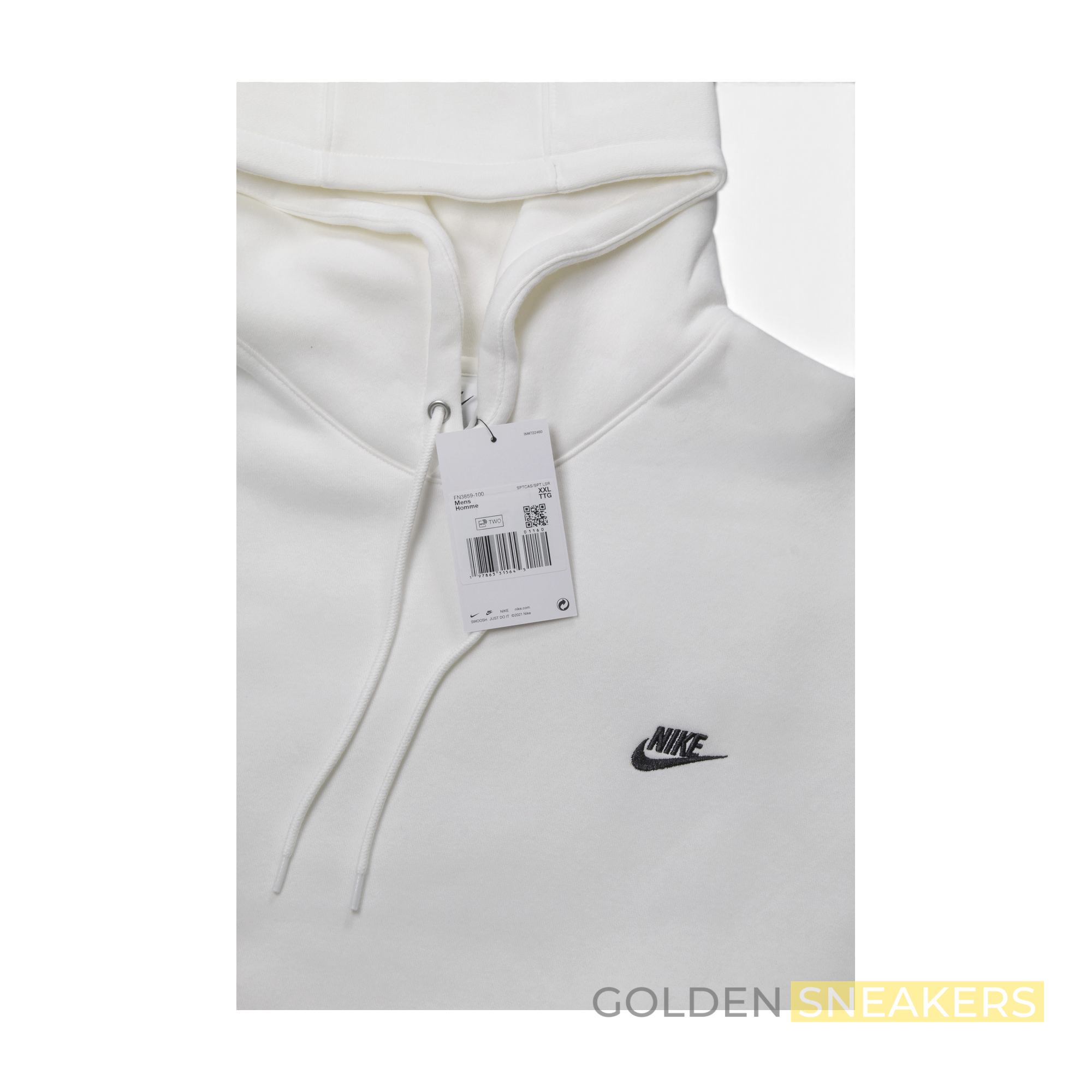 Nike Pullover Fleece Hoodie WHITE