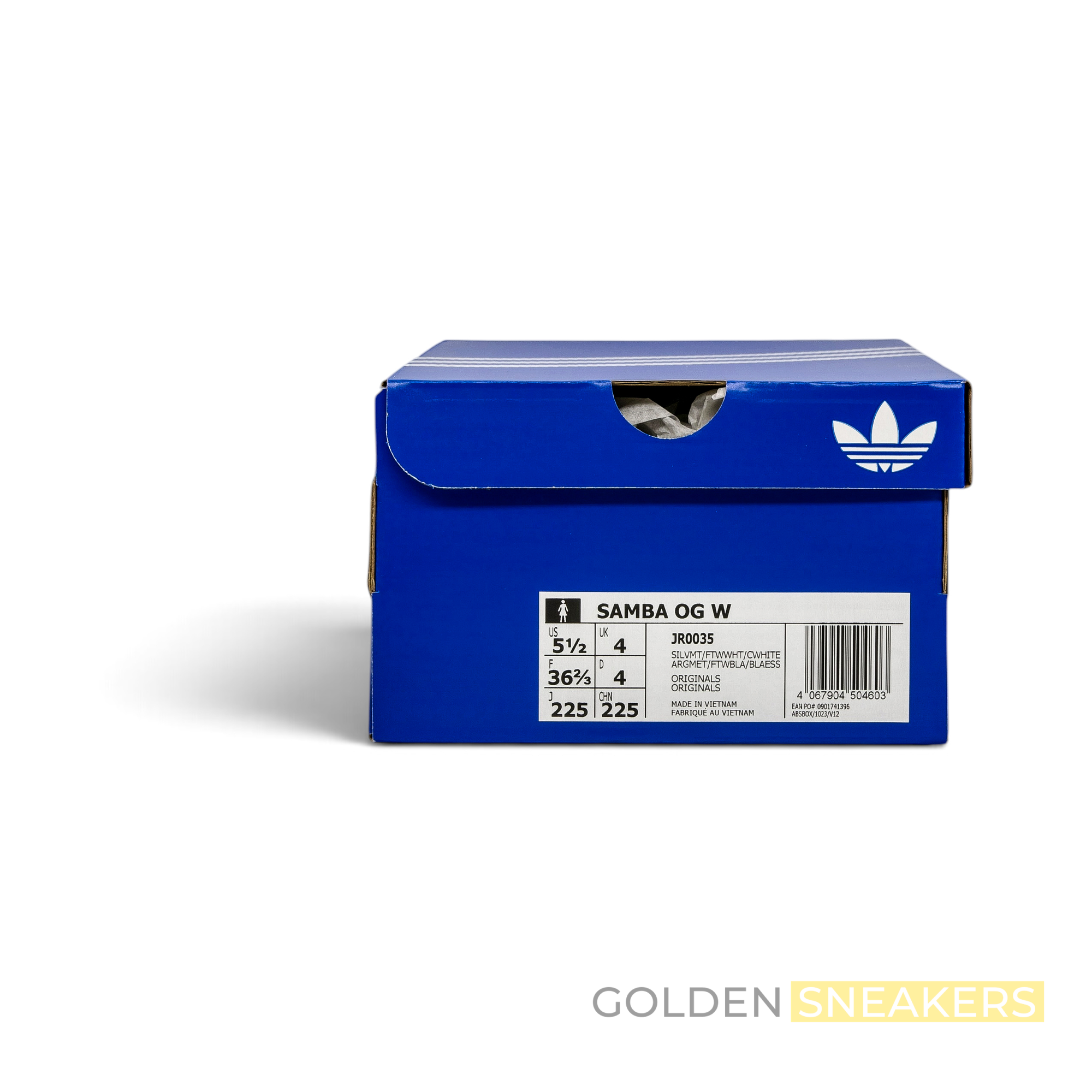 ADIDAS Samba OG Silver Metallic Cracked Leather (Women's)