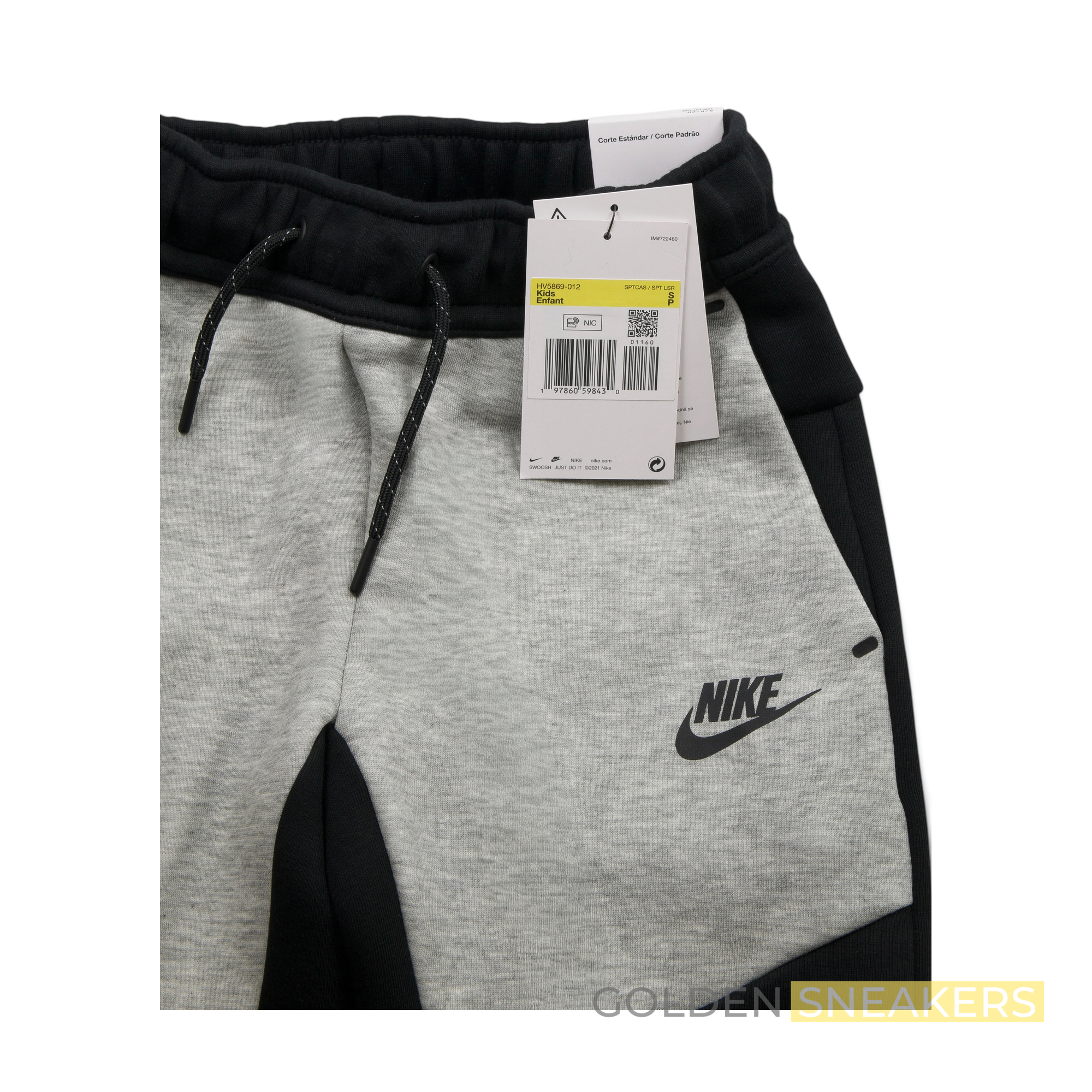 Nike Tech Fleece Joggers Black/Grey (Junior)