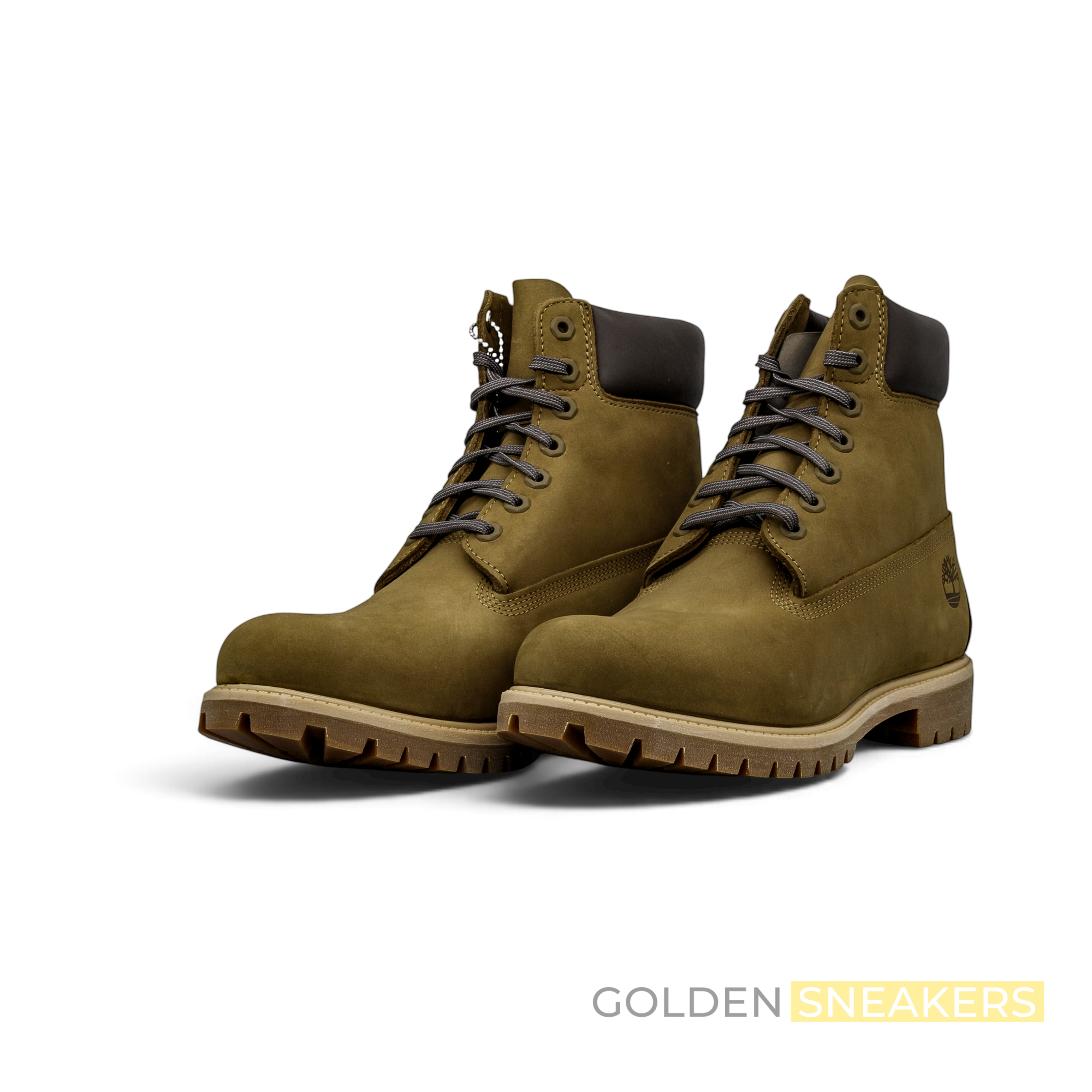 Timberland Premium 6-Inch Waterproof BOOTS NUBUCK OLIVE BROWN