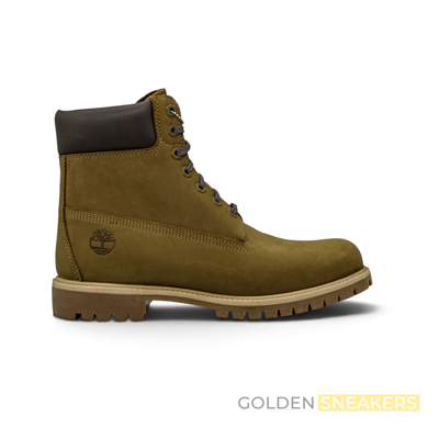 Timberland Premium 6-Inch Waterproof BOOTS NUBUCK OLIVE BROWN