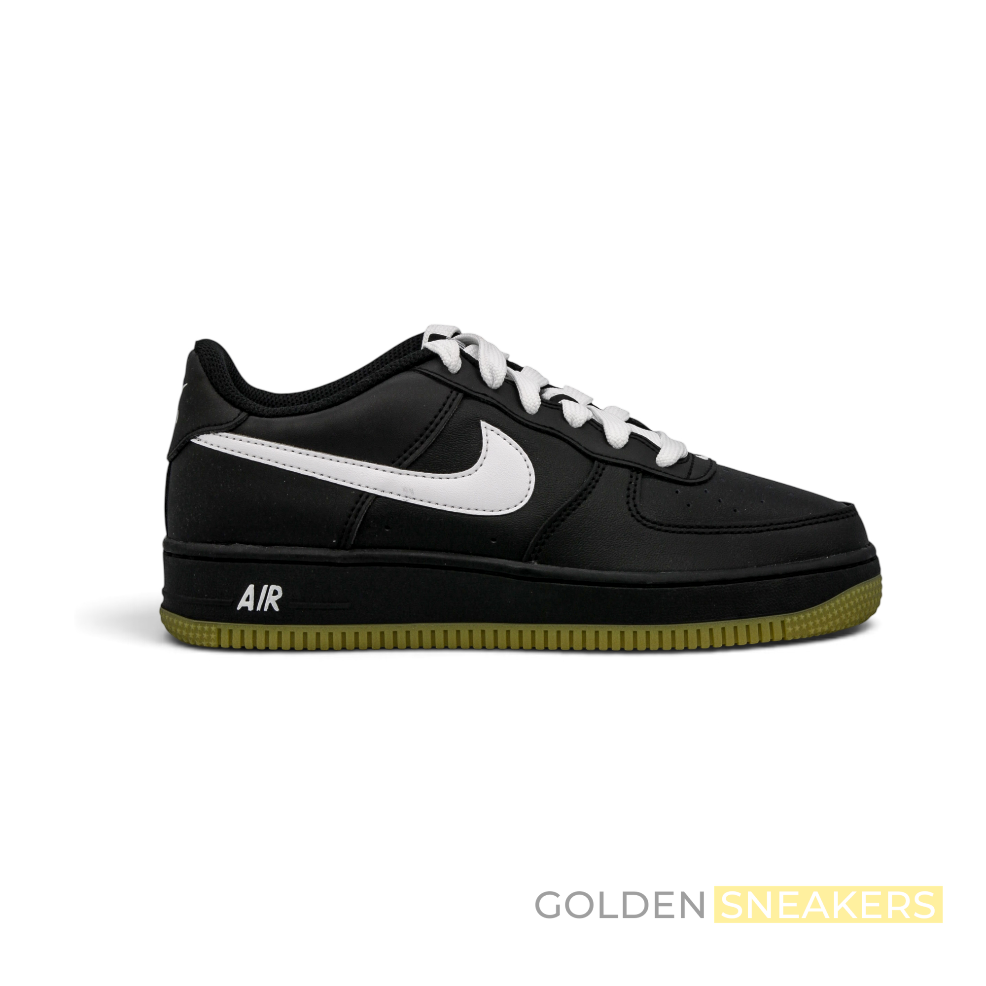 NIKE Air Force 1 LV8 Black/White/Gum (GS)