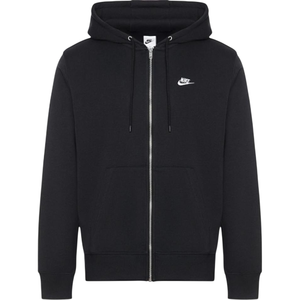 Nike Club Zip Hoodie Black