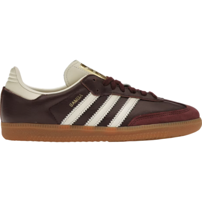 adidas Samba OG Maroon Gold Metallic (Women's)