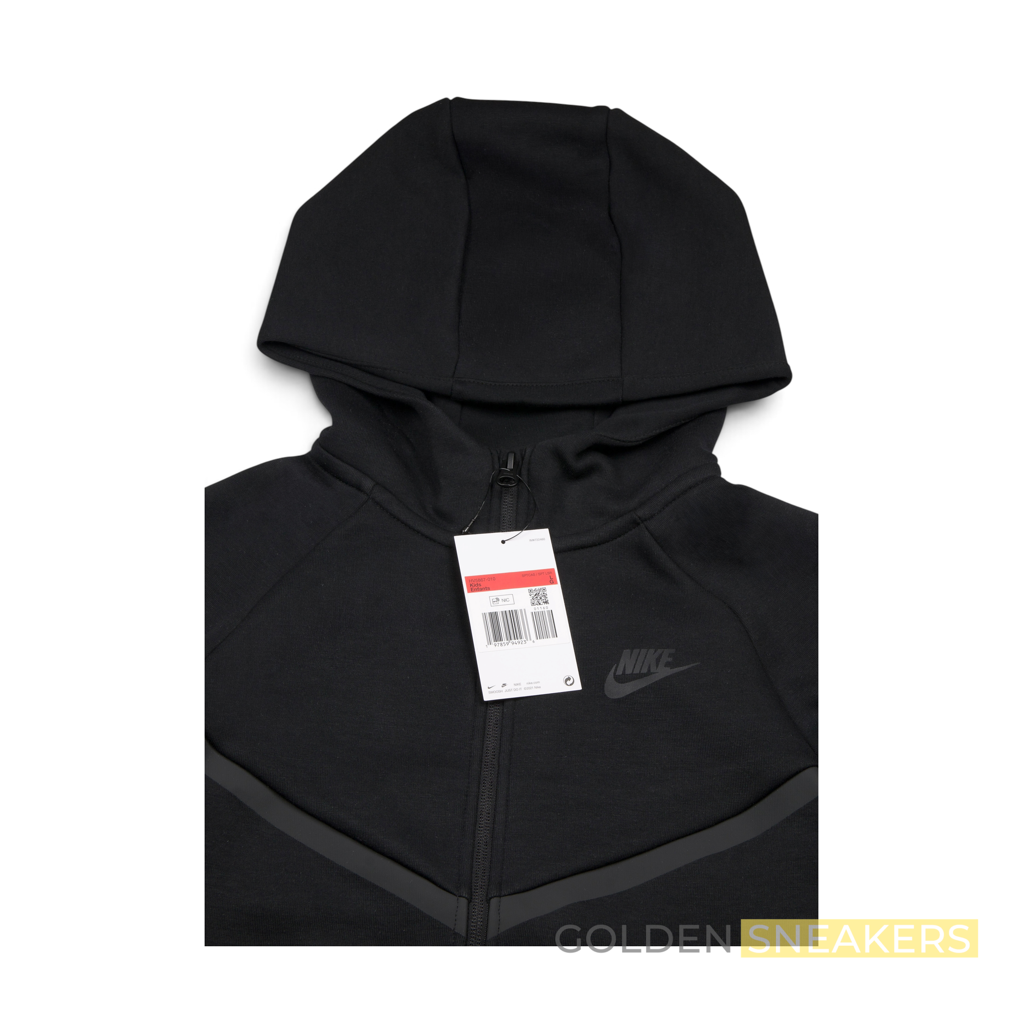 Nike Tech Fleece Zip Hoodie Black (Junior)