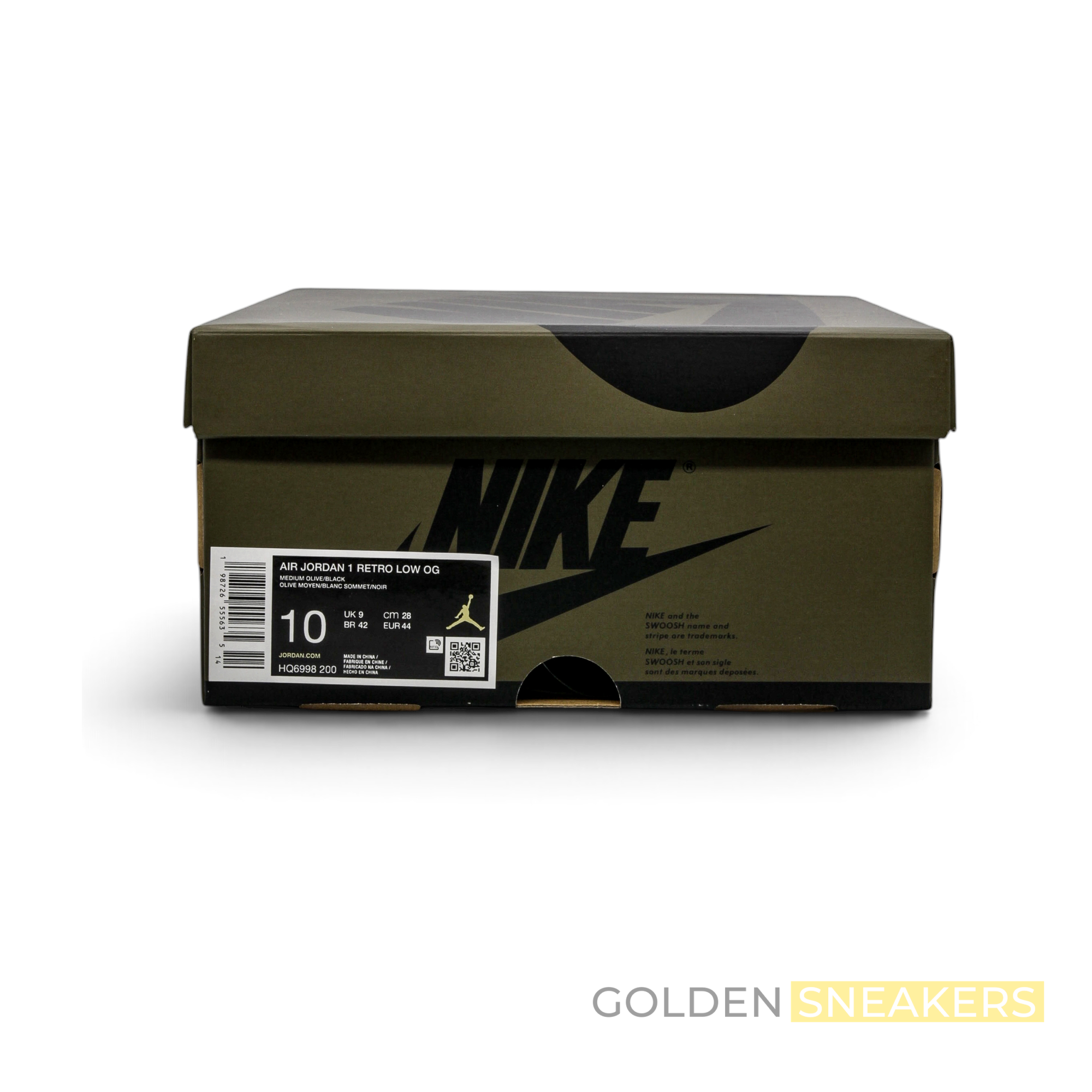 Jordan 1 Retro Low Medium Olive Summit White Sail Black