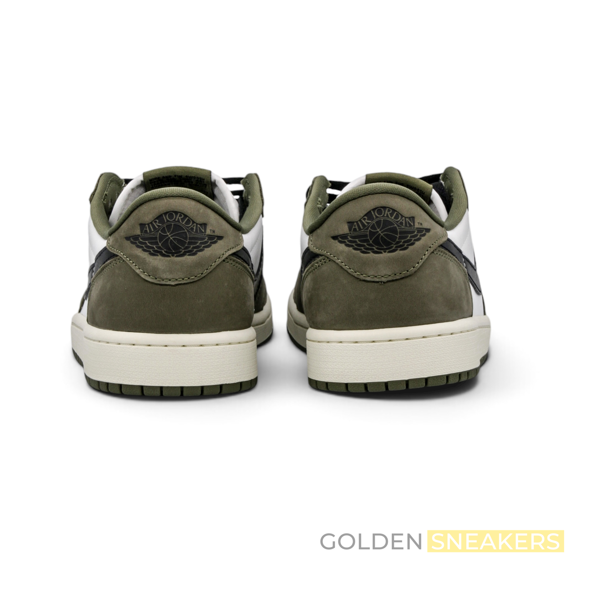 Jordan 1 Retro Low Medium Olive Summit White Sail Black