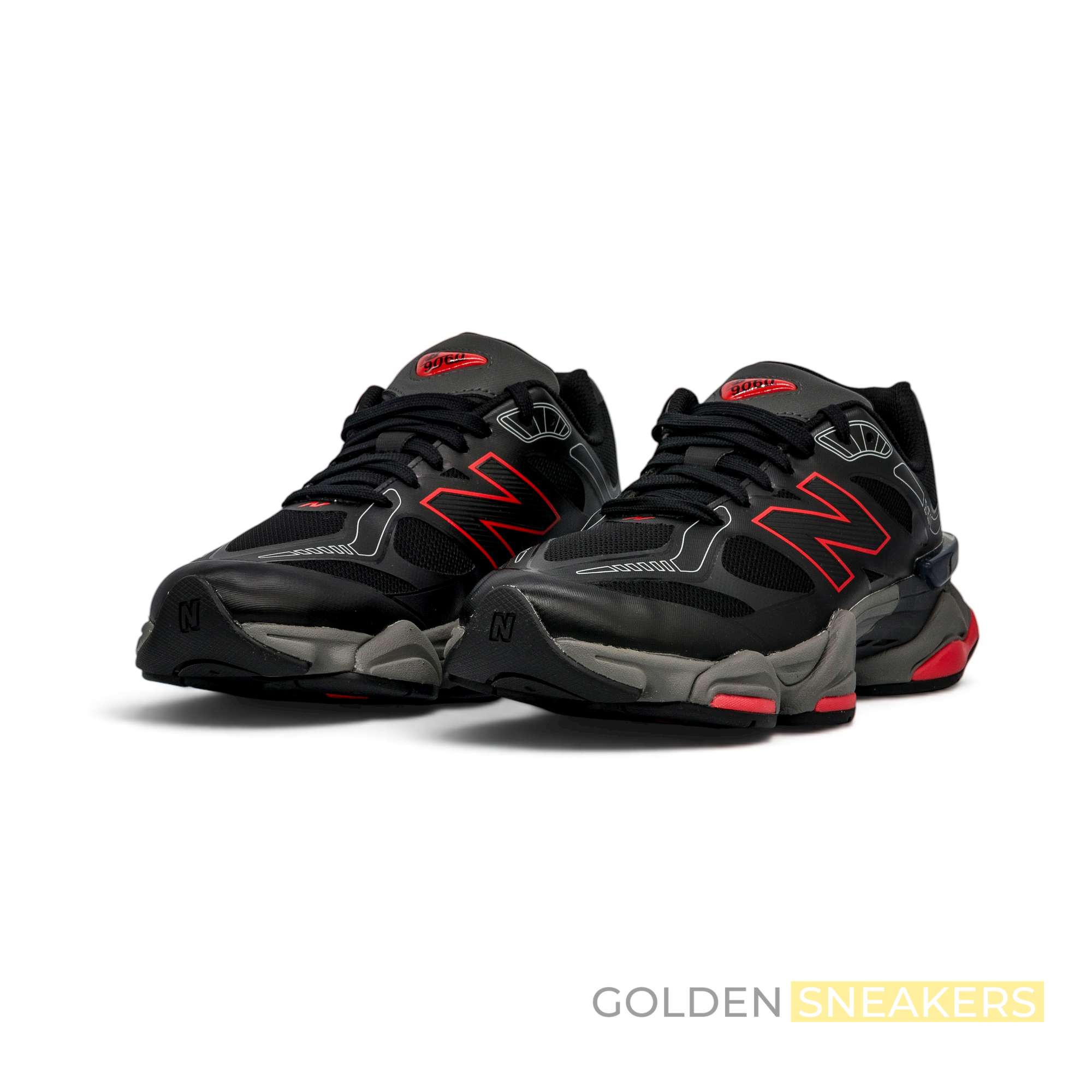 New Balance 9060 Black/Fire Cracker