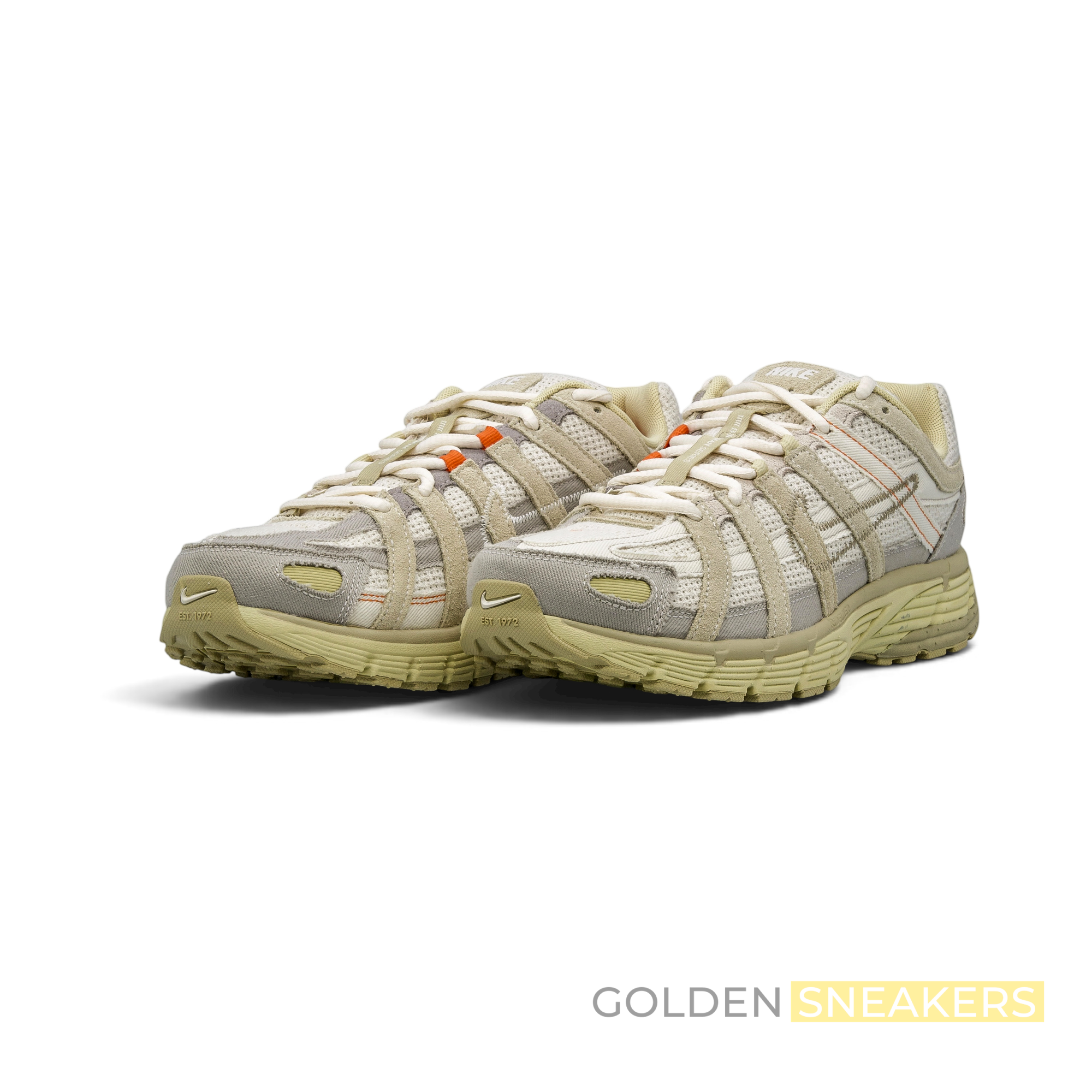 Nike P-6000 College Grey Khaki Safety Orange