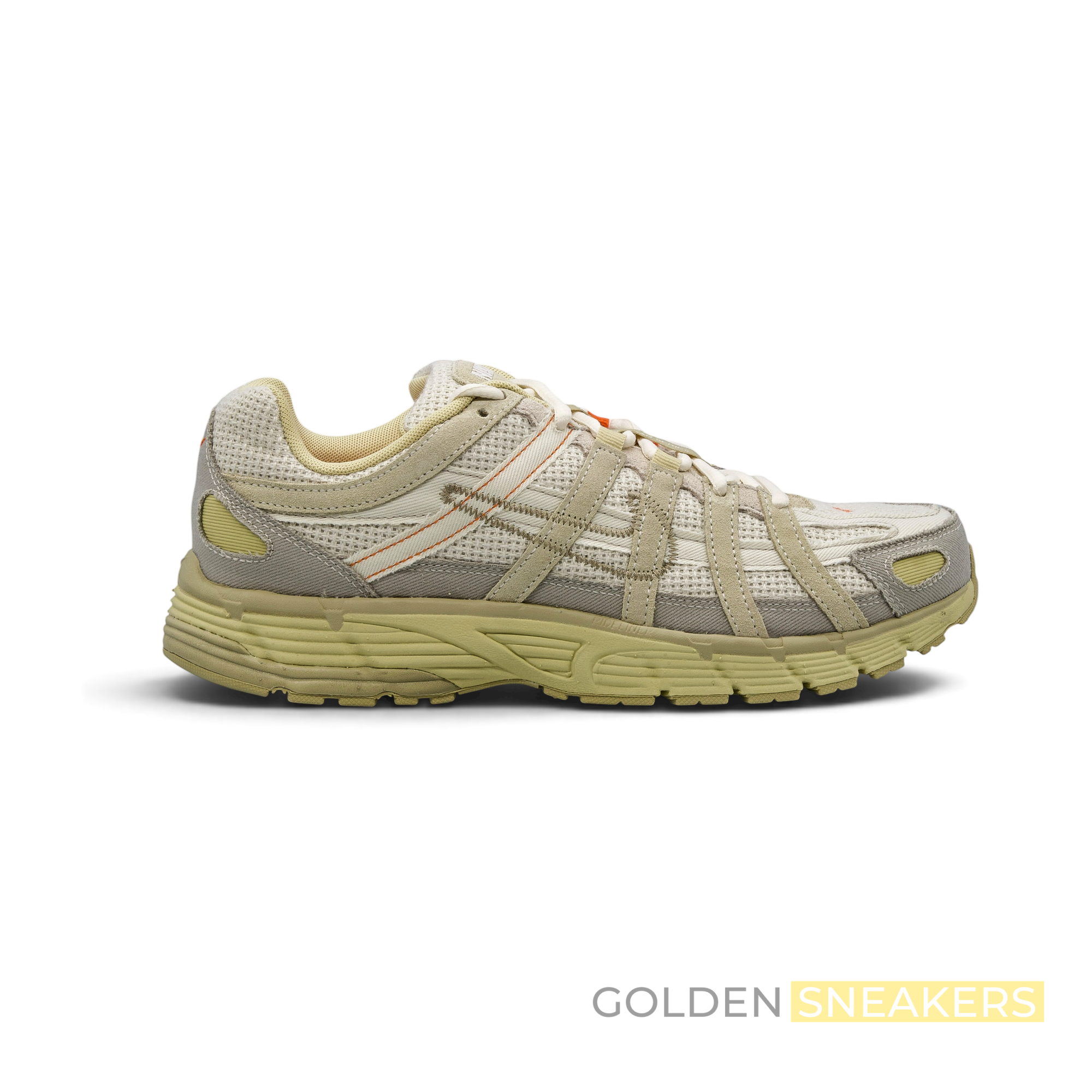 Nike P-6000 College Grey Khaki Safety Orange
