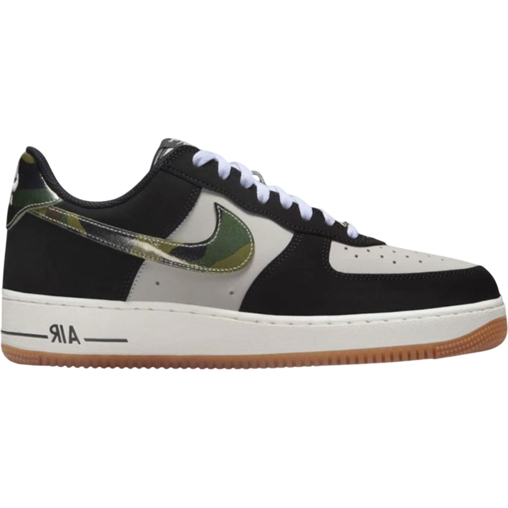 Nike Air Force 1 Low '07 LV8 Black Patent Camo Swoosh