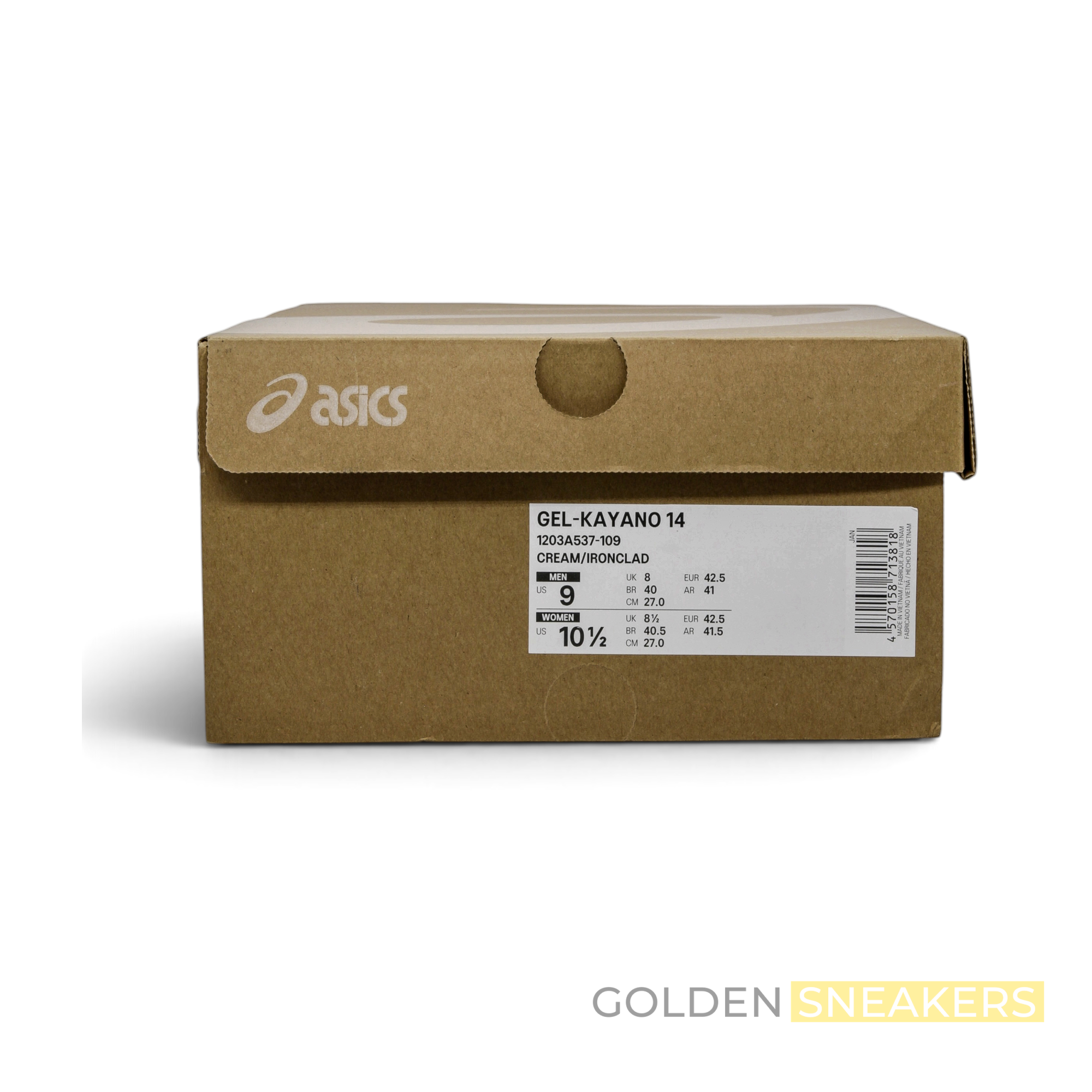 ASICS Gel-Kayano 14 Birch Pure Silver Teal Gold