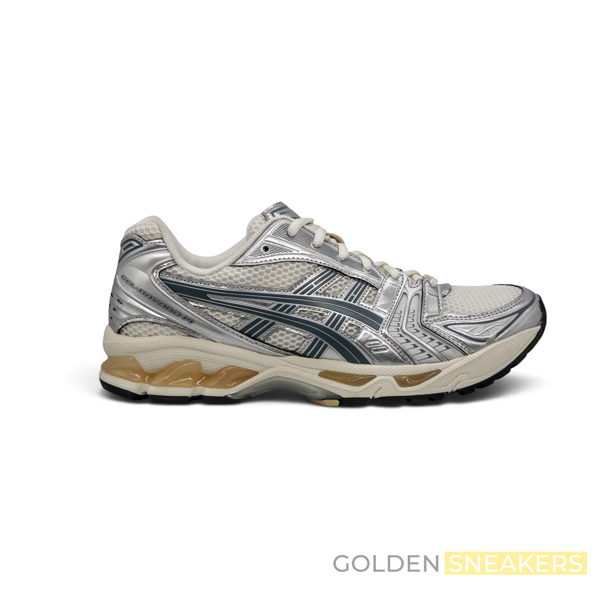 ASICS Gel-Kayano 14 Birch Pure Silver Teal Gold