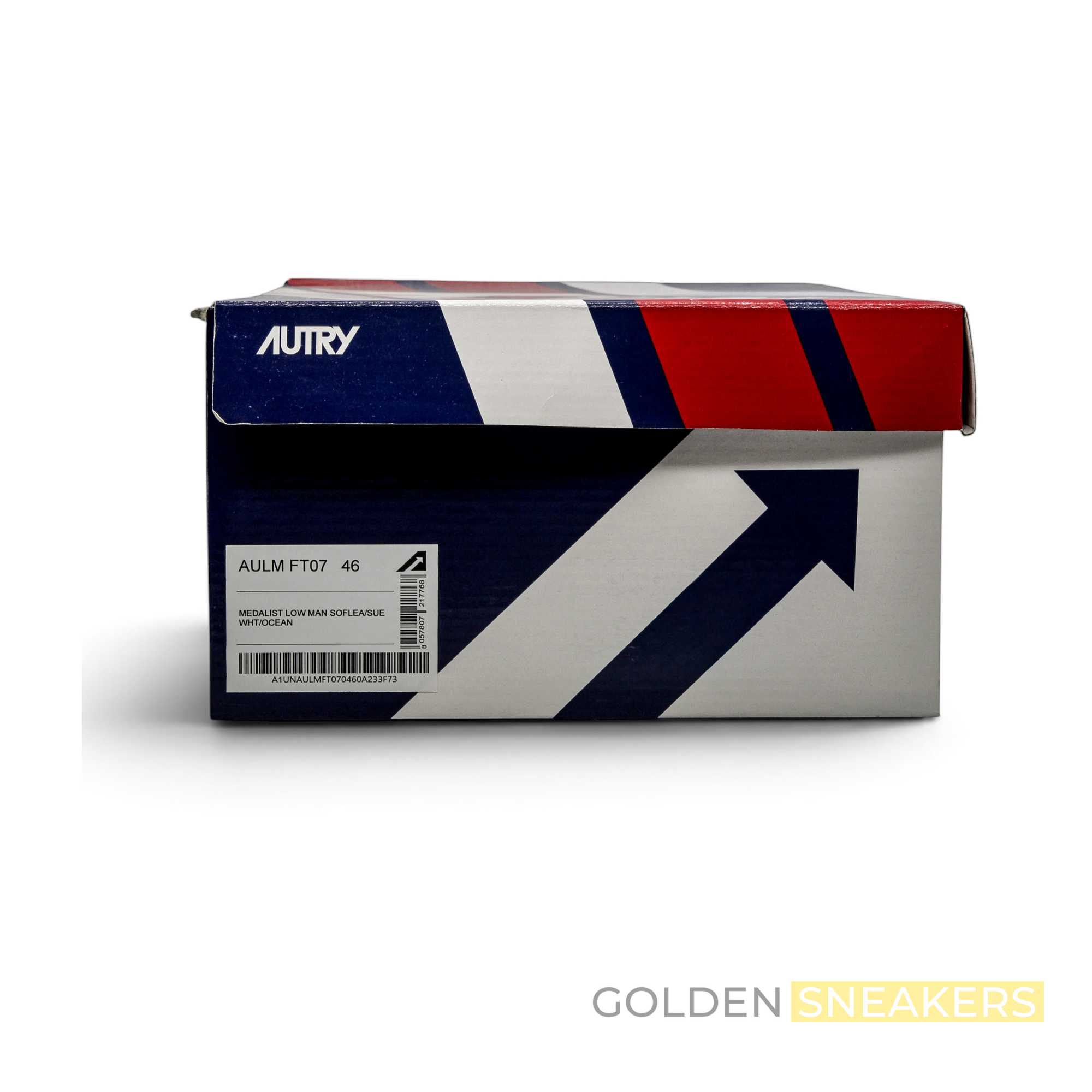 Autry Medalist Low White/Ocean