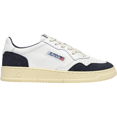 Autry Medalist Low White/Ocean