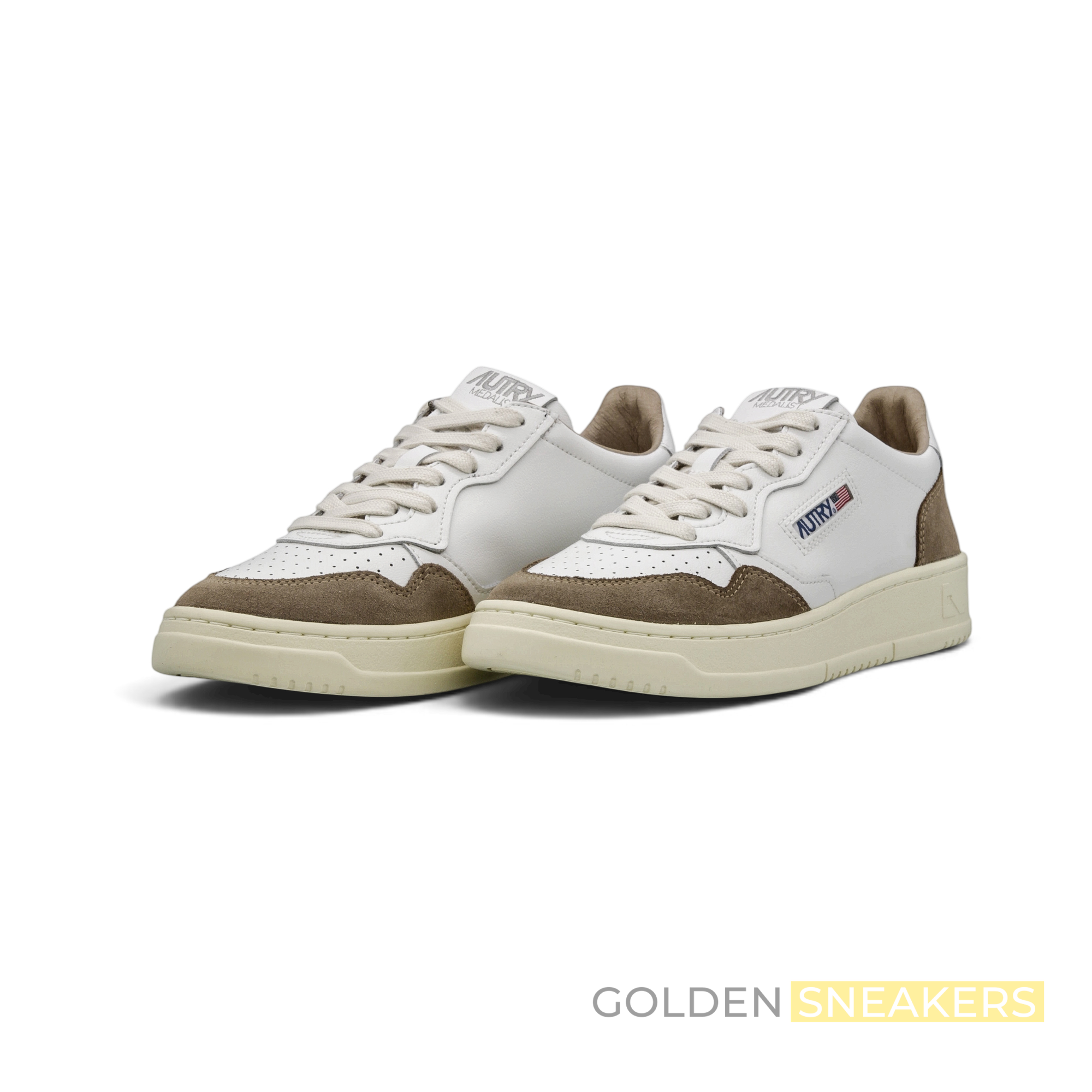 Autry Medalist Low White Antelope (Women's)