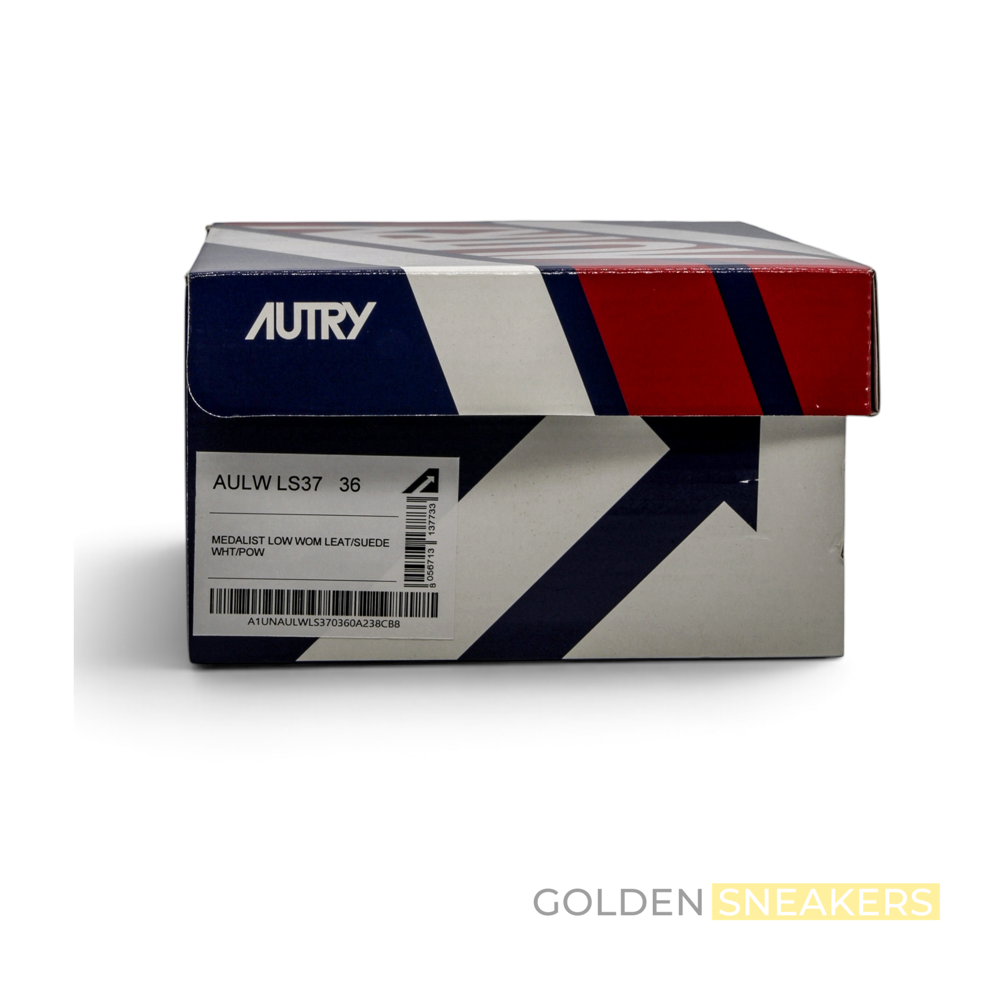 Autry Medalist Leather Low White Pink (Women's)