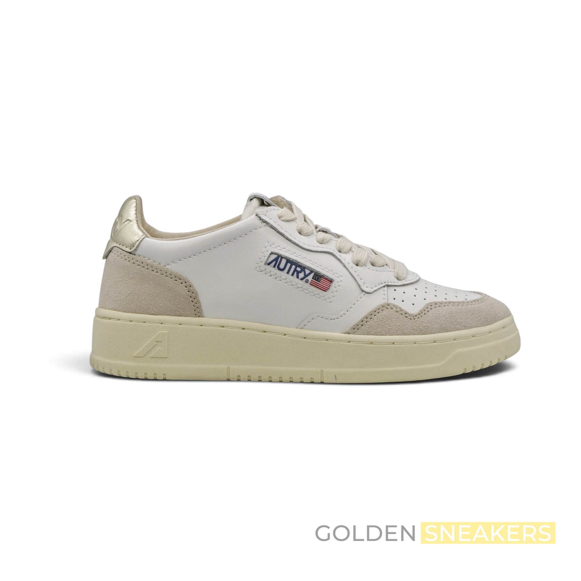 Autry Medalist Low White Gold (Women's)