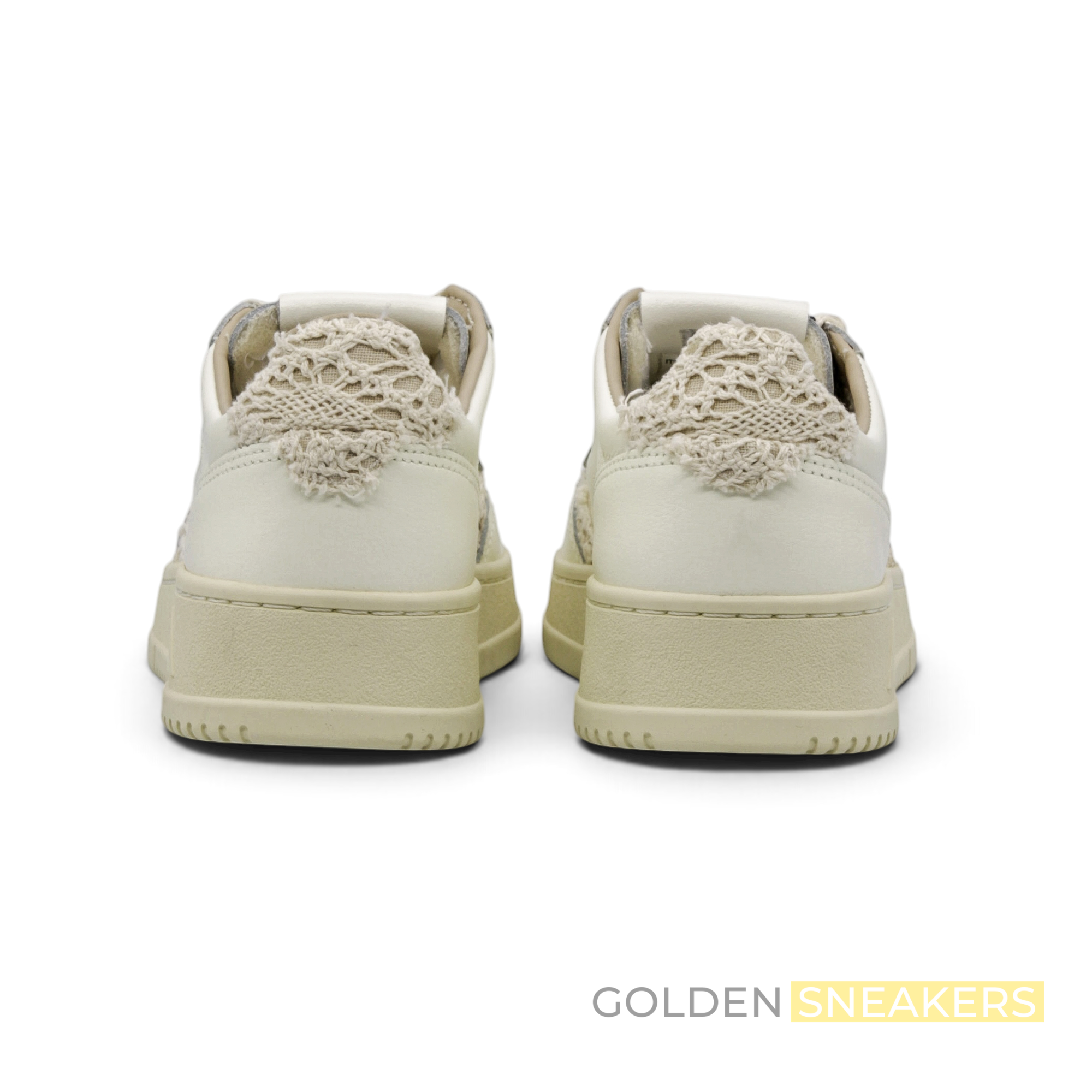 Autry Medalist Low Beige Lace (Women's)