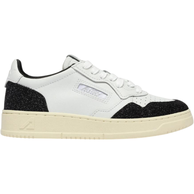 Autry Medalist Low Leather White / Stars Off Black (Women's)