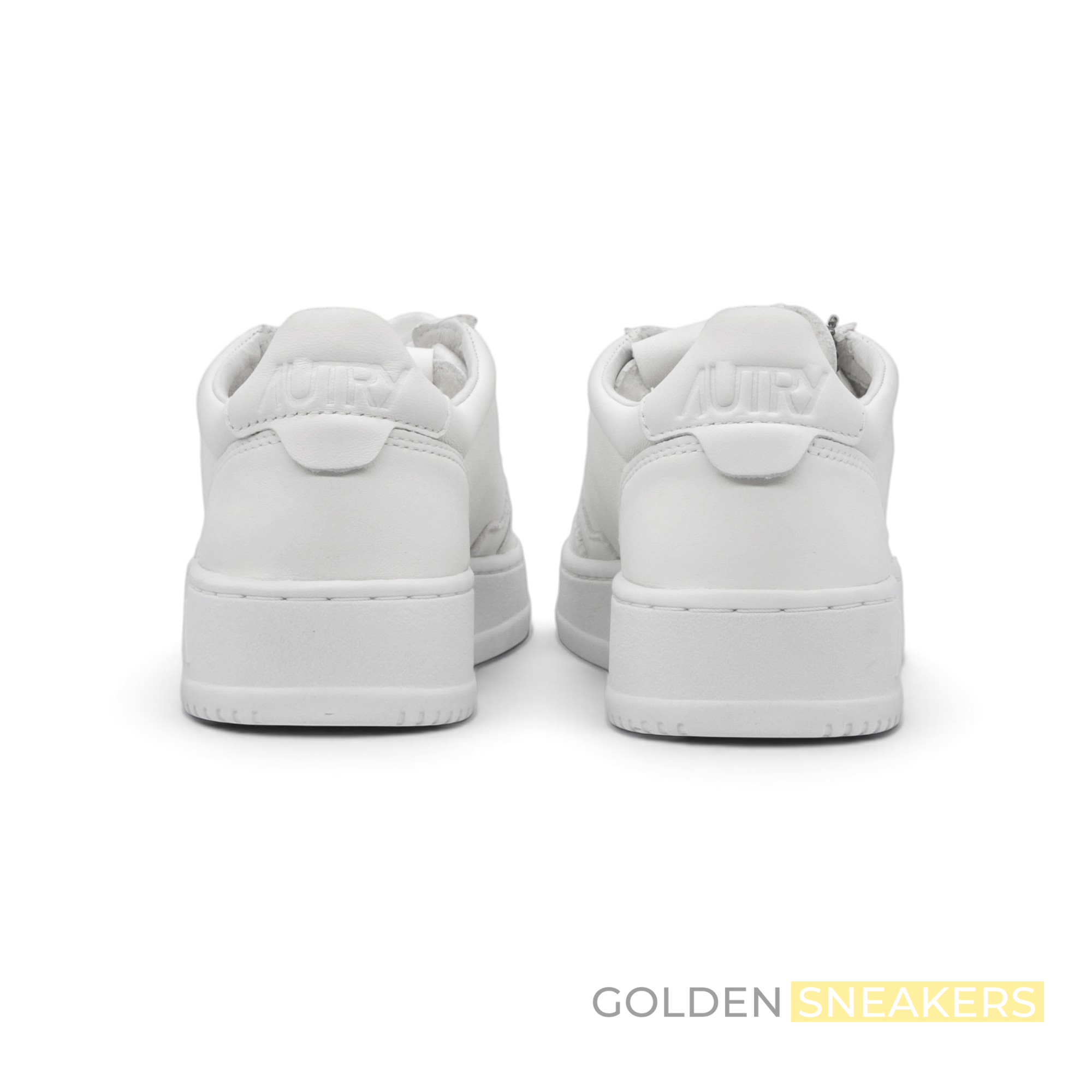 Autry Medalist Low White Super Soft Napa Leather