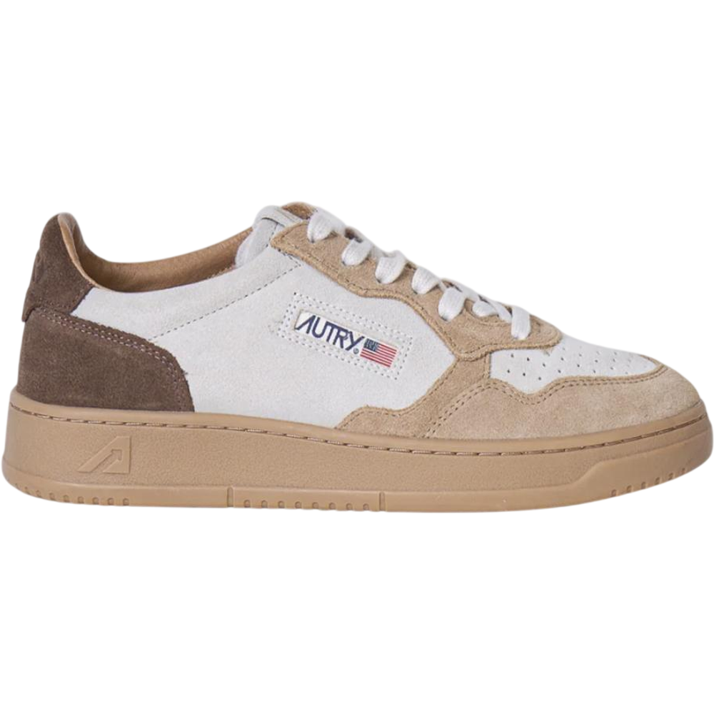 Autry Medalist Low Beige Brown (Women's)