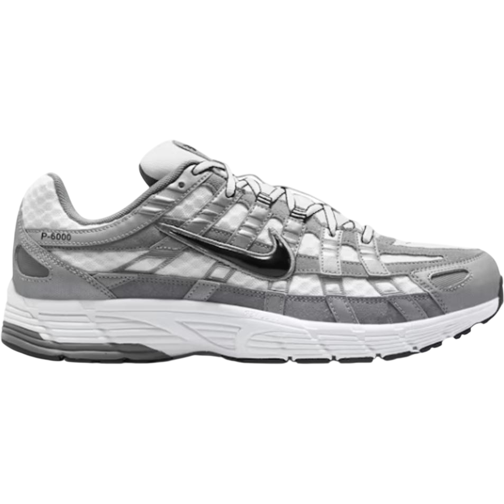 Nike P-6000 White Metallic Cool Grey Black