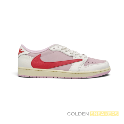 Jordan 1 Retro Low OG SP Travis Scott Sail Tropical Pink