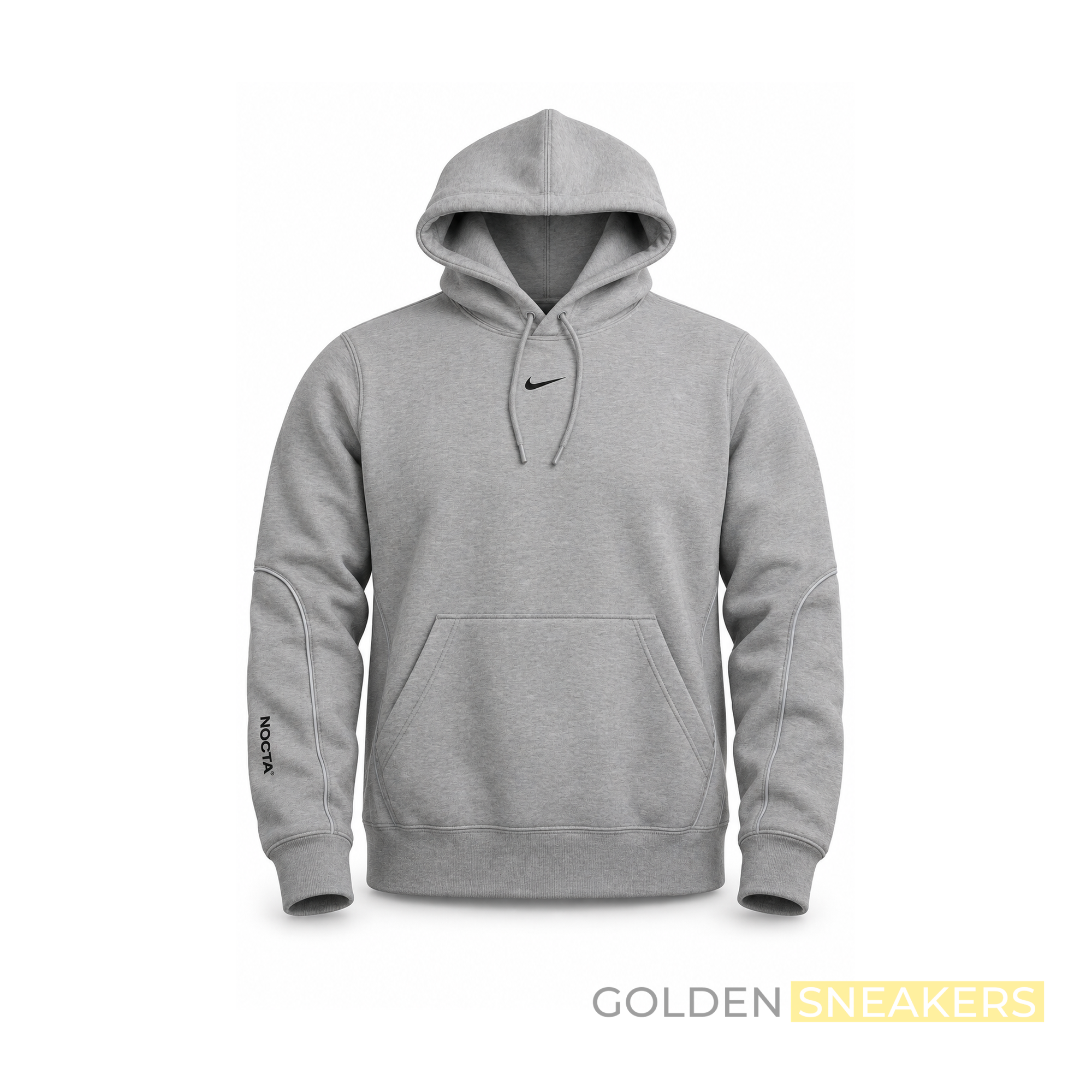 Nike x NOCTA Men's Fleece Hoodie Grey Heather/ Matte Silver/ Black
