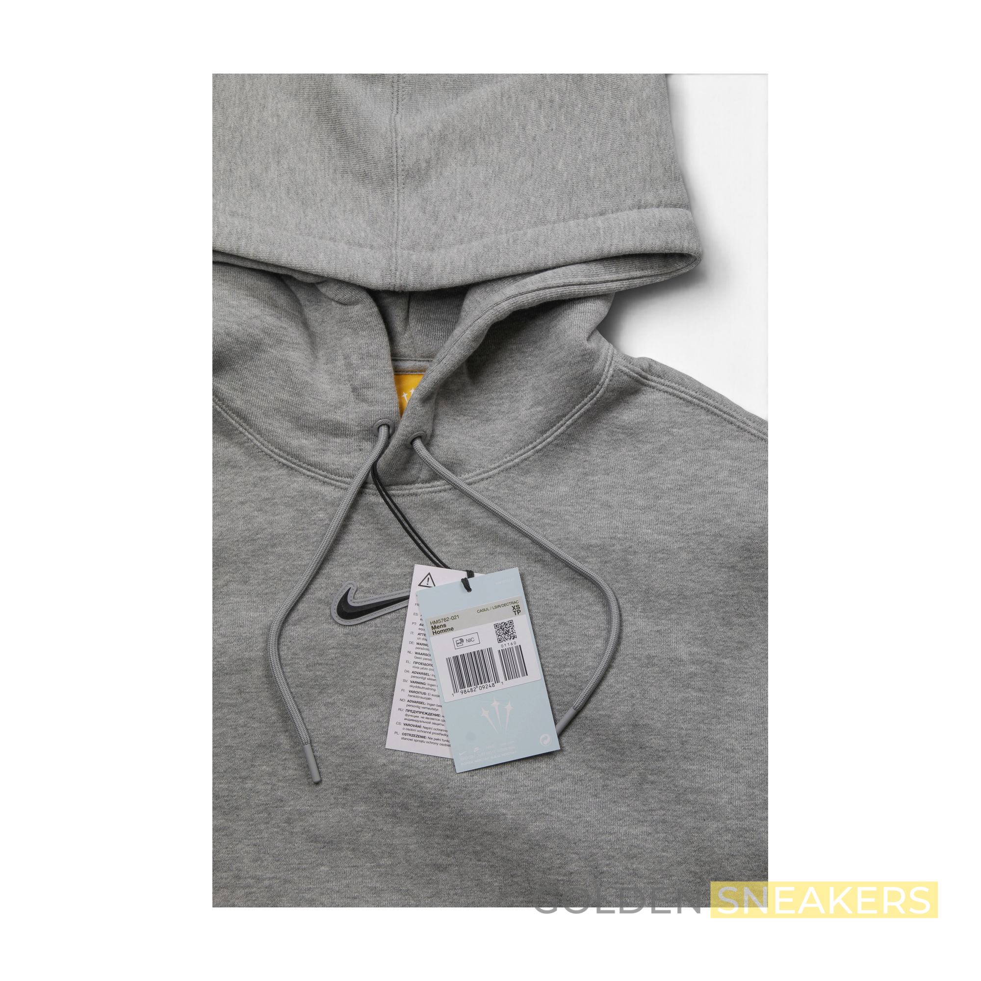 Nike x NOCTA Men's Fleece Hoodie Grey Heather/ Matte Silver/ Black