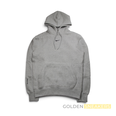 Nike x NOCTA Men's Fleece Hoodie Grey Heather/ Matte Silver/ Black