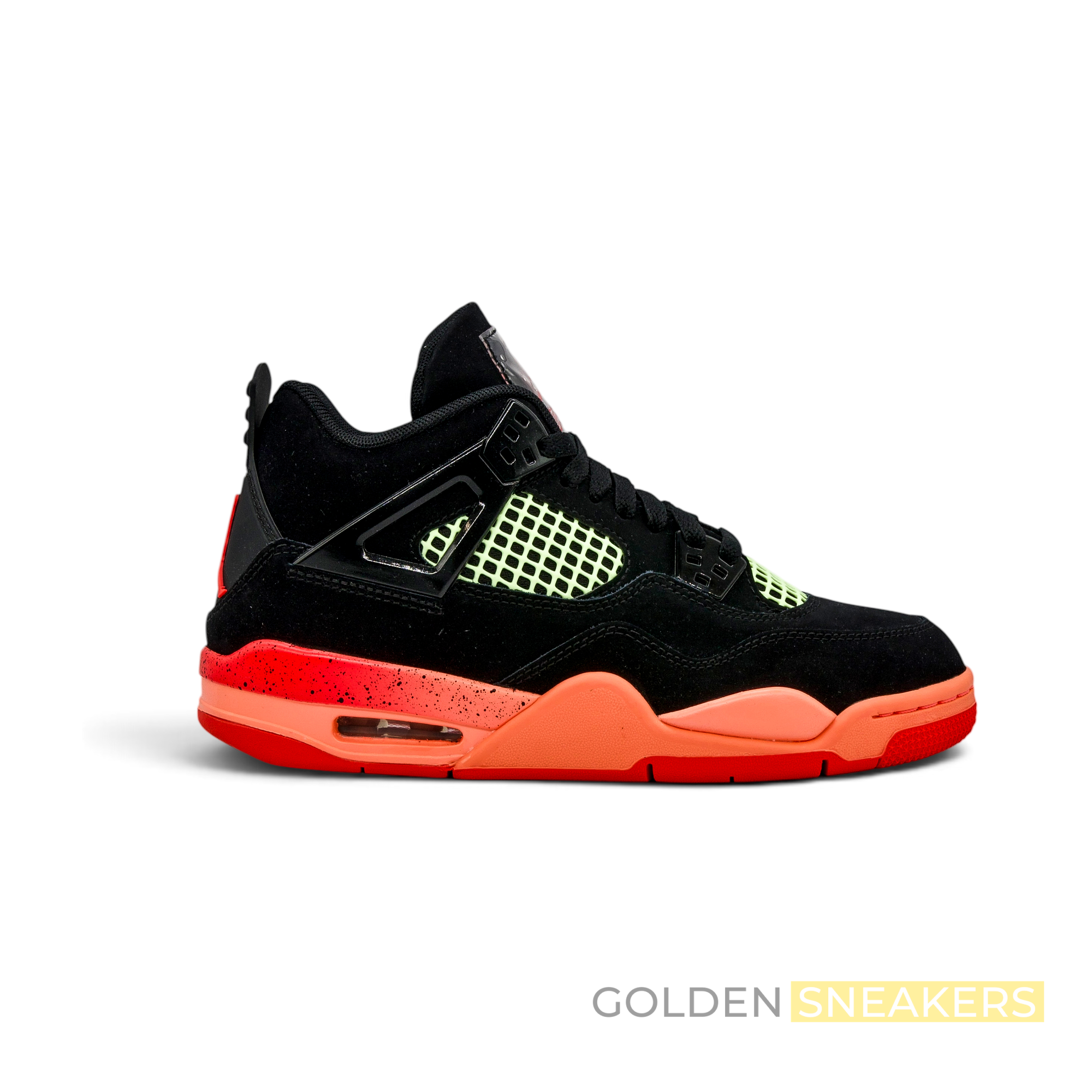 Jordan 4 Retro Black Infrared Barely Volt (GS)