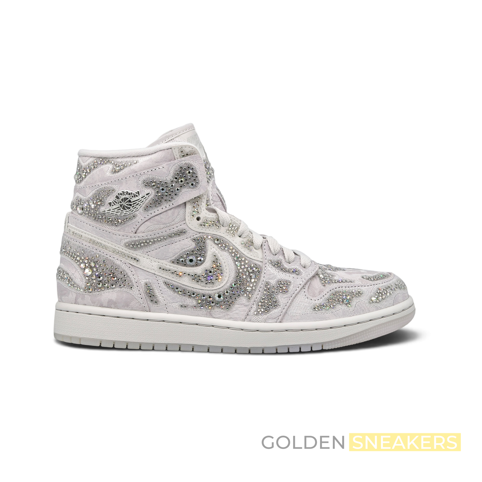 Jordan 1 Retro High OG Swarovski Vast Grey (Women's)