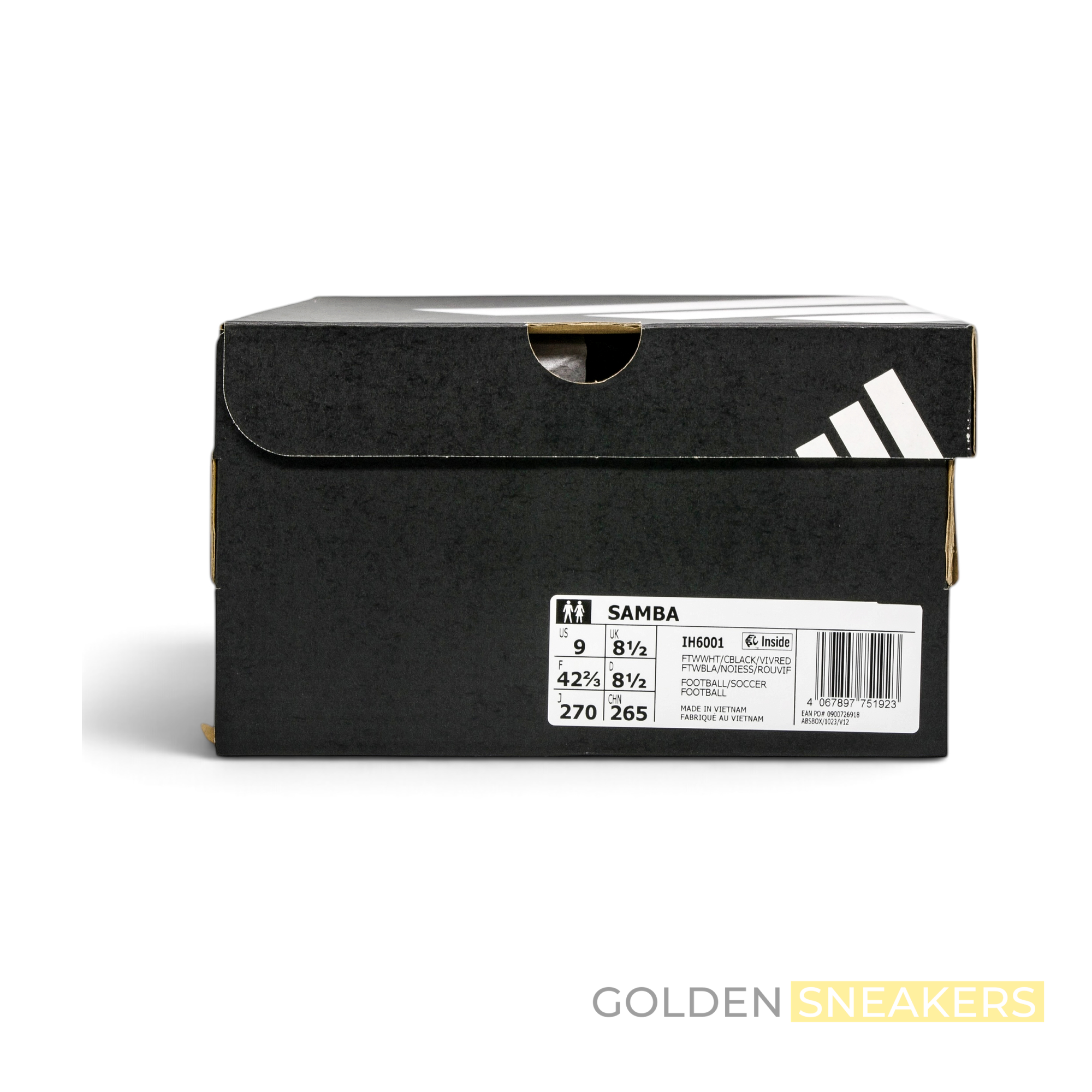 adidas Samba Indoor Cloud White Core Black Vivid Red