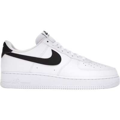 Nike Air Force 1 Low '07 White Black Pebbled Leather