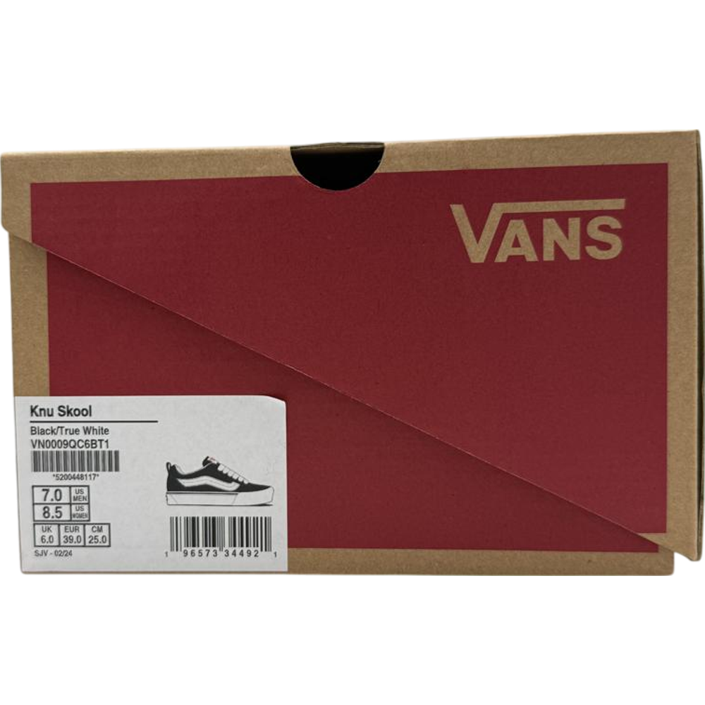 Vans Knu Skool Black White
