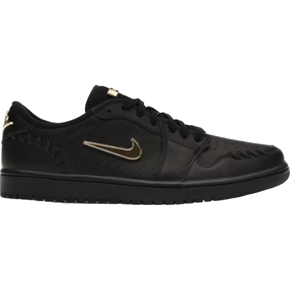 Jordan 1 Low Method of Make Black Metallic Gold (Women's)