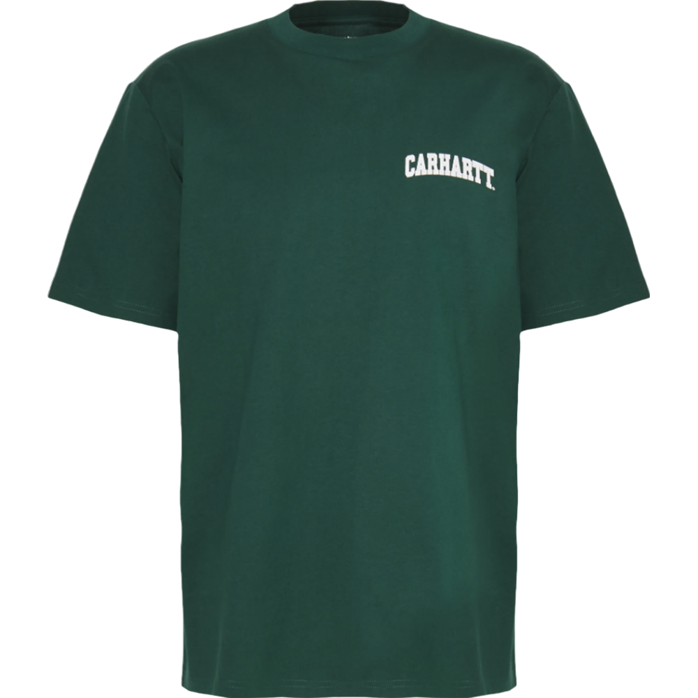 Carhartt WIP S/S University Script T-Shirt Chervil/White