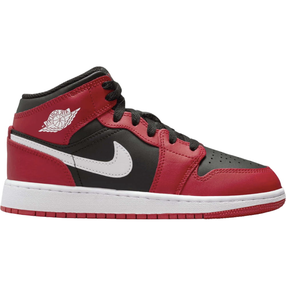 Jordan 1 Mid Gym Red Black White (GS)