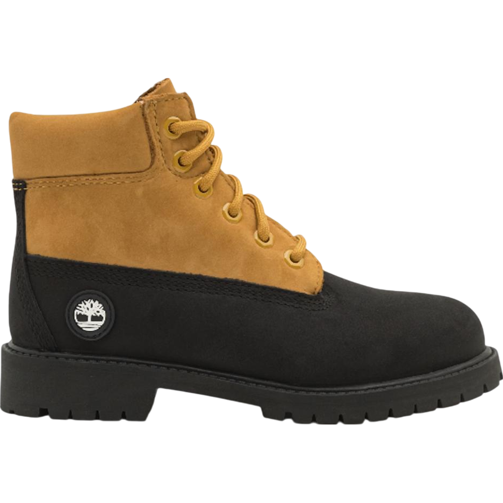 Timberland Premium 6-Inch Lace-Up Boot Black/Wheat (GS)