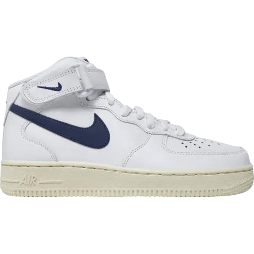 Nike Air Force 1 Mid White/Navy/Coconut Milk (Womens)