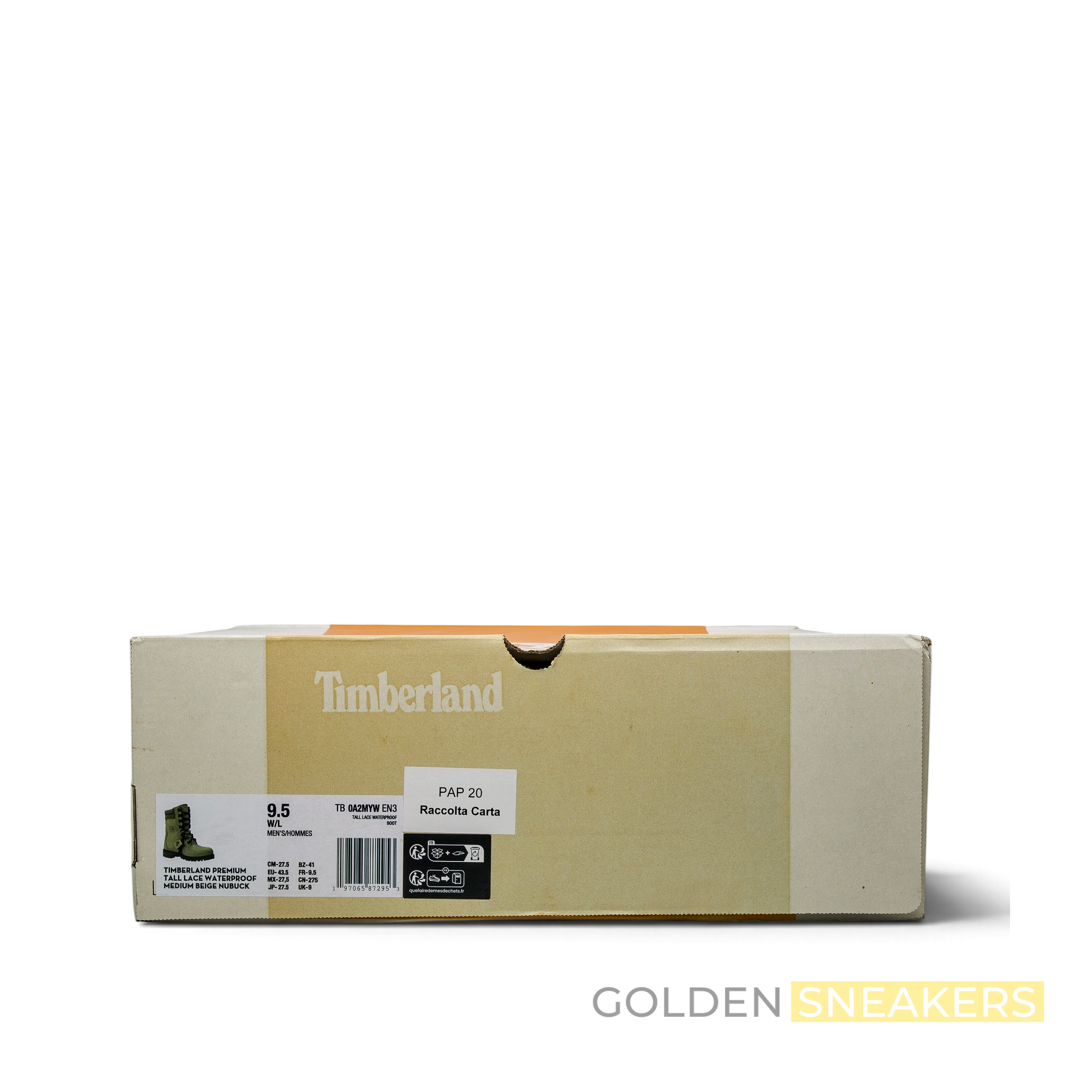 Timberland Mens Premium Tall Waterproof Boots Beige