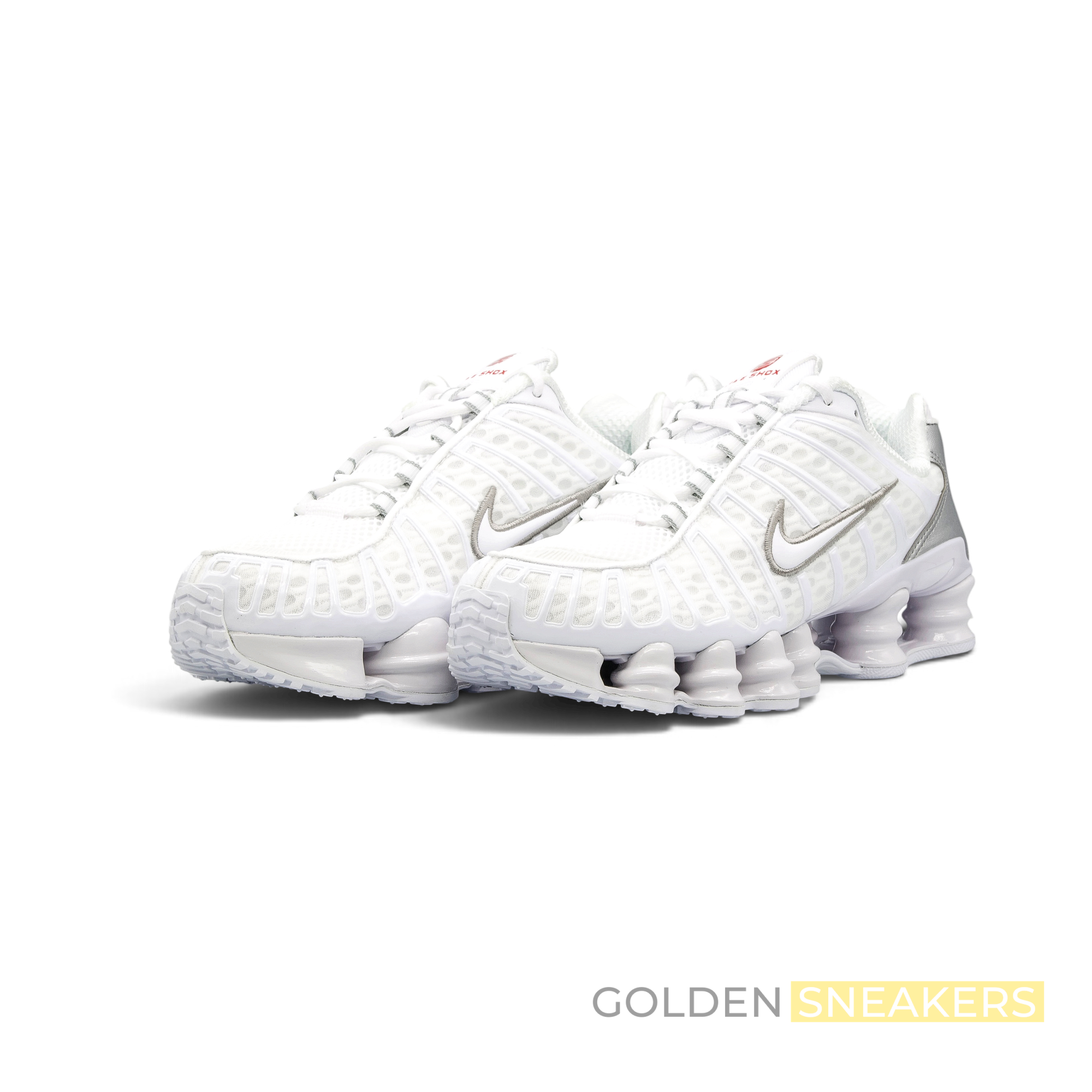 Nike Shox TL White Metallic Silver Max Orange (Women's)